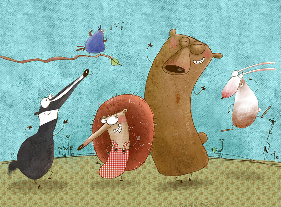 Susan Batori - Grumpy hedgehog