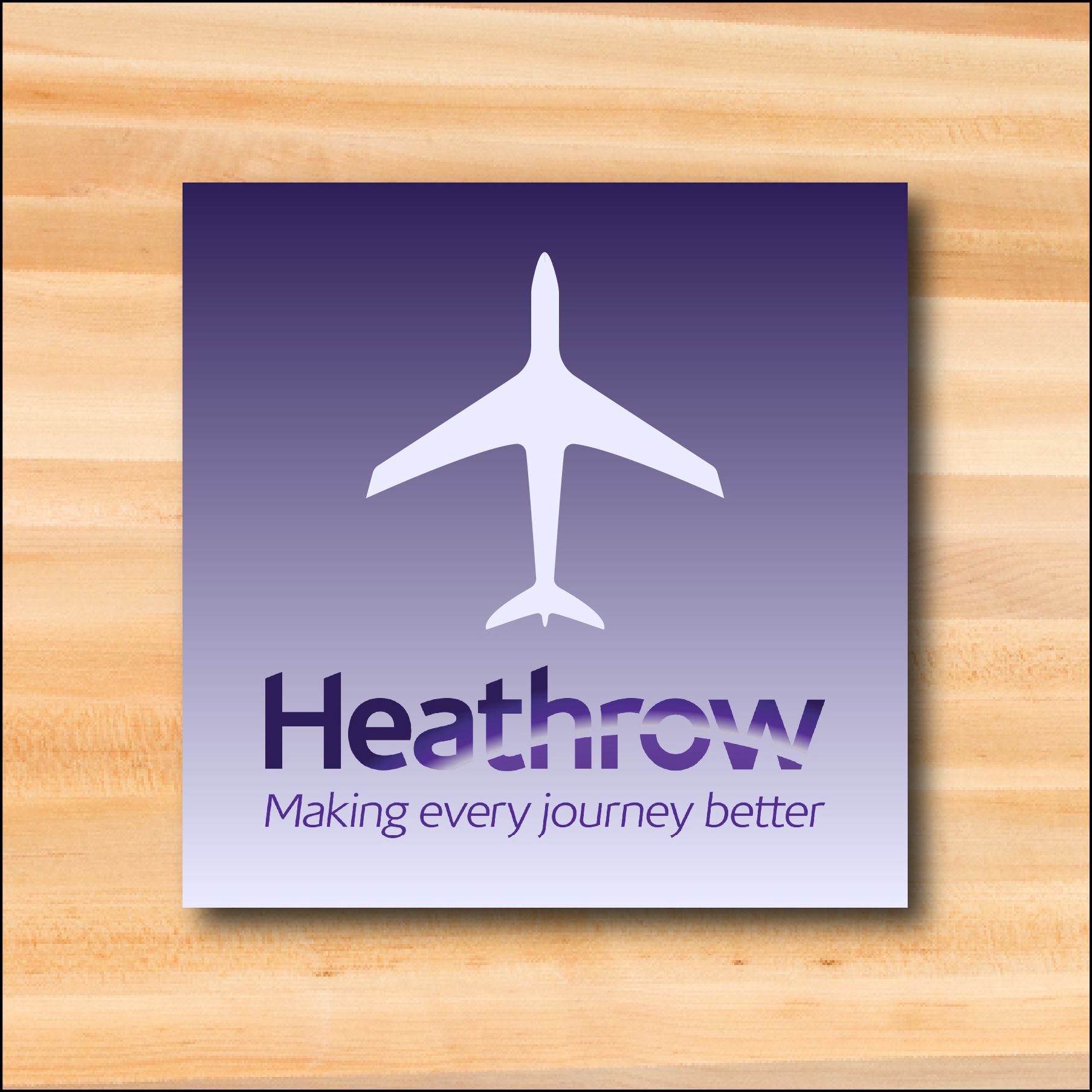 Branded Coaster for an Airport in the UK