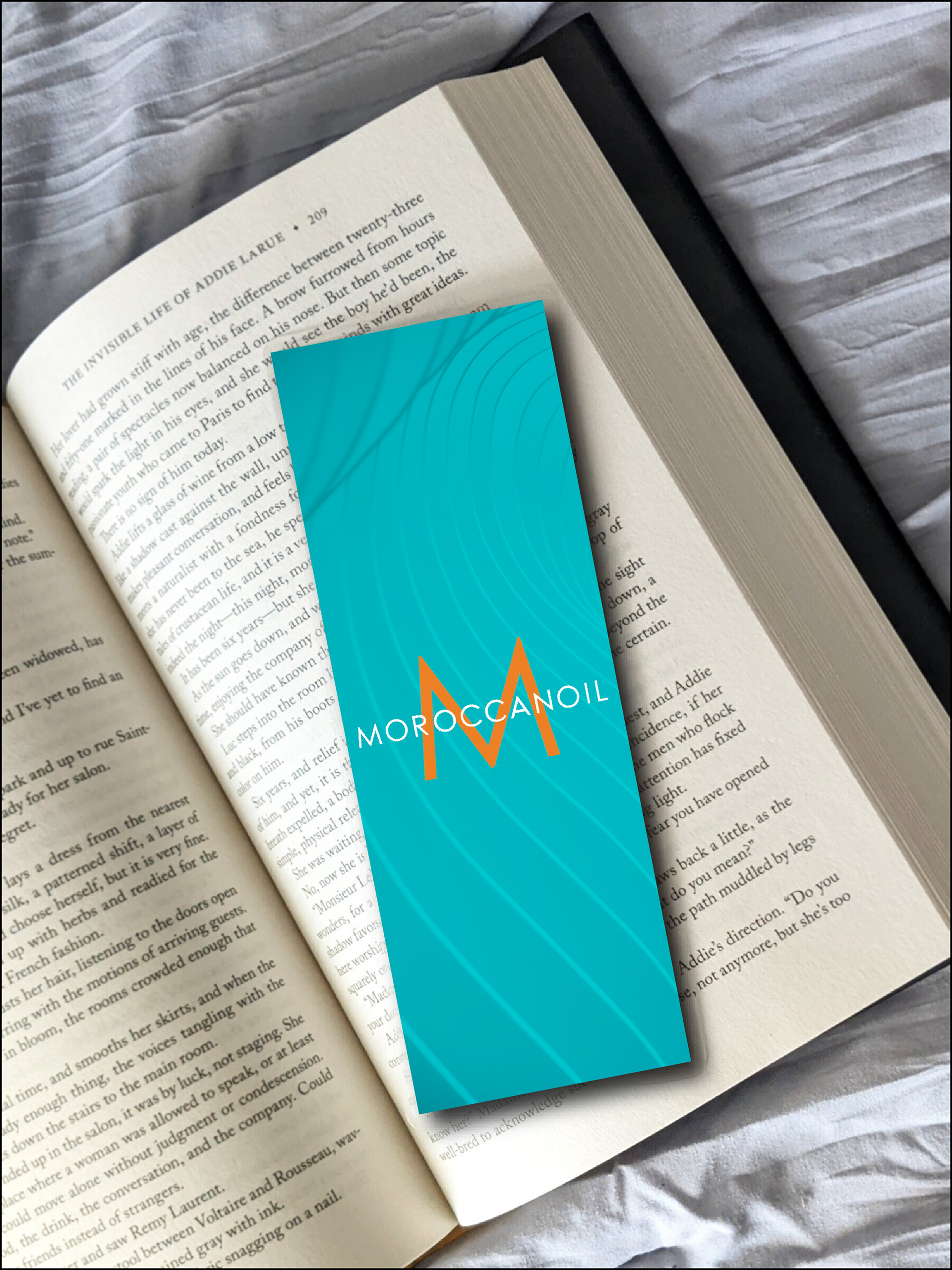 Branded Bookmark for a Haircare Brand
