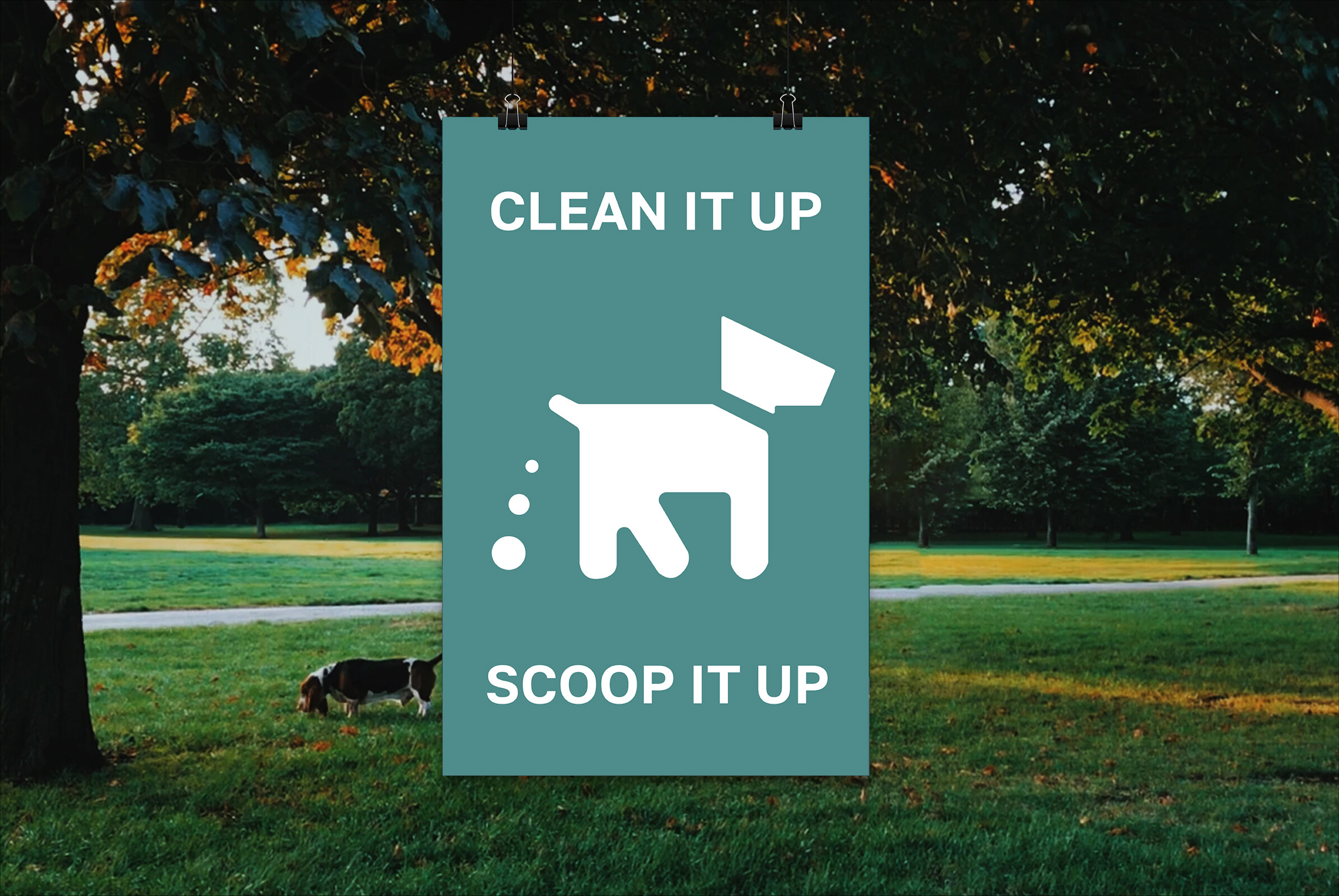 Simple Poster for a Dog Park