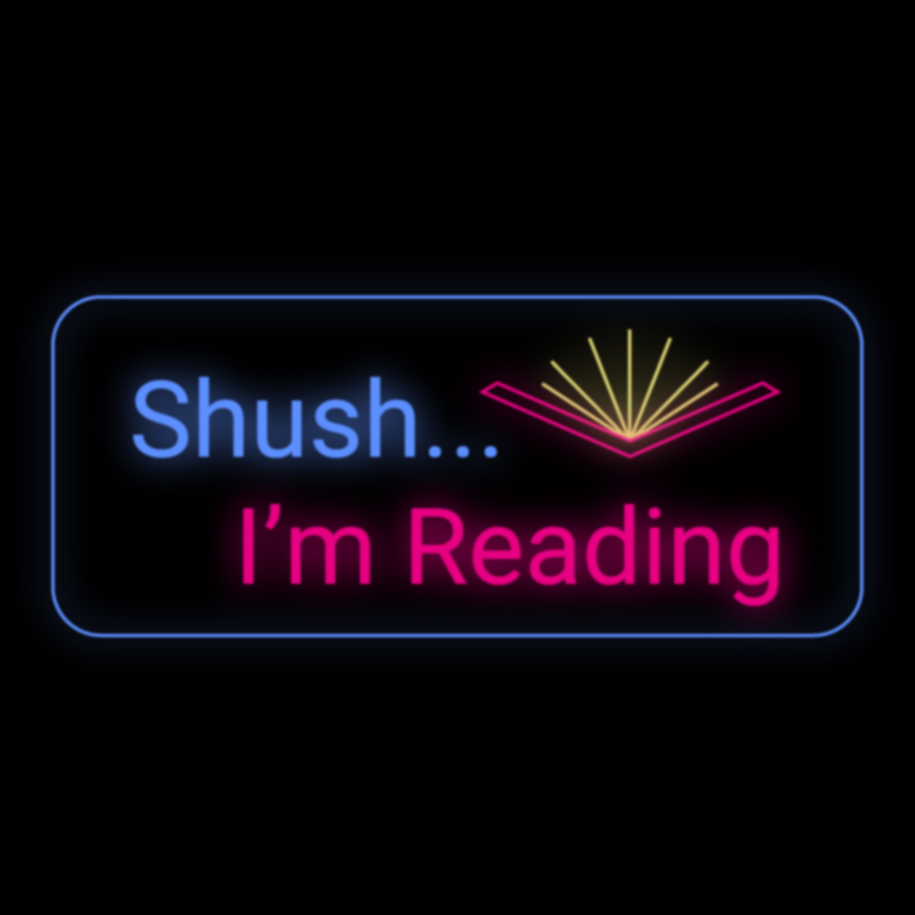 Neon Sign for a Book Club
