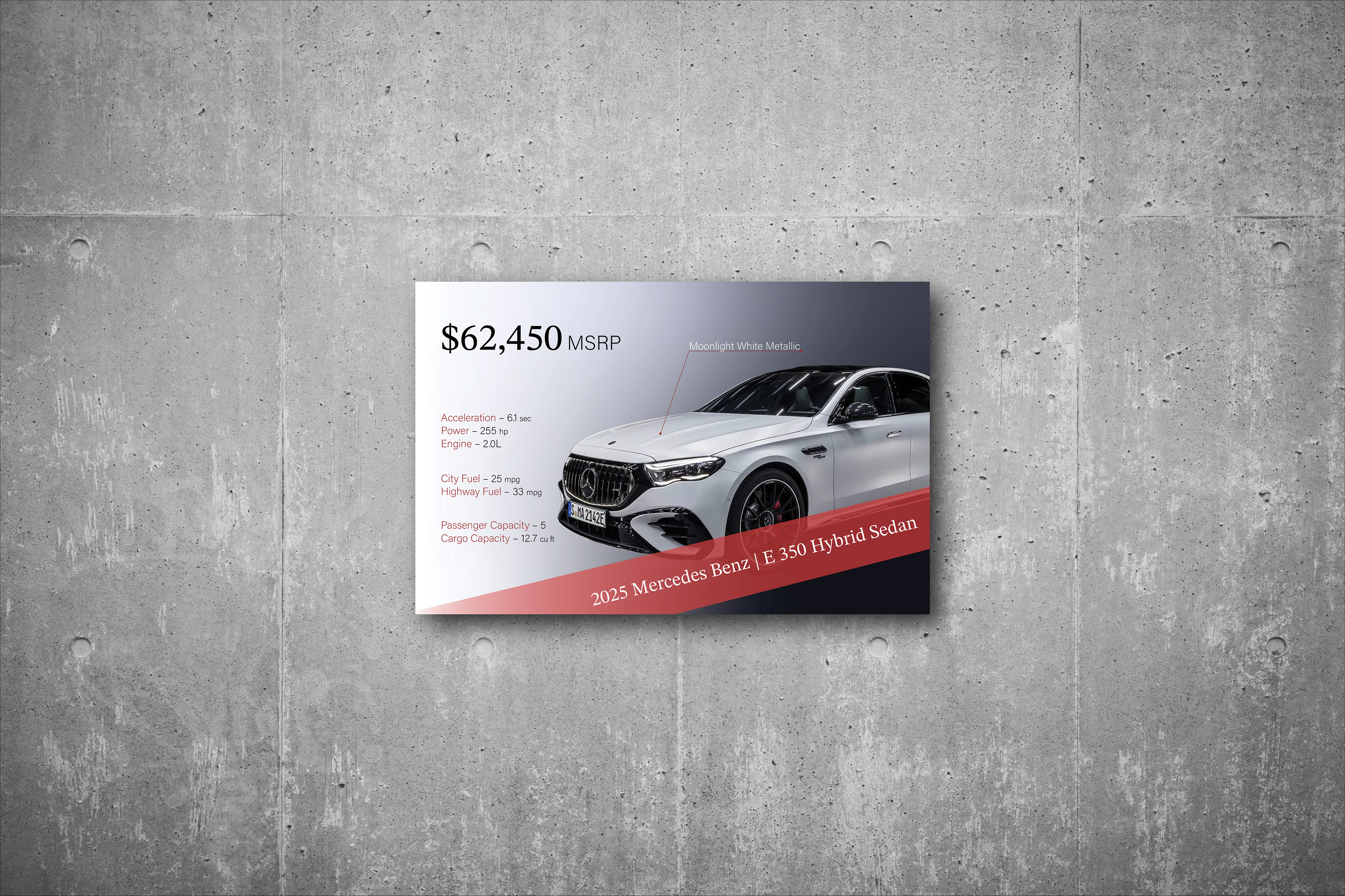 Infographic Poster for Mercedes-Benz