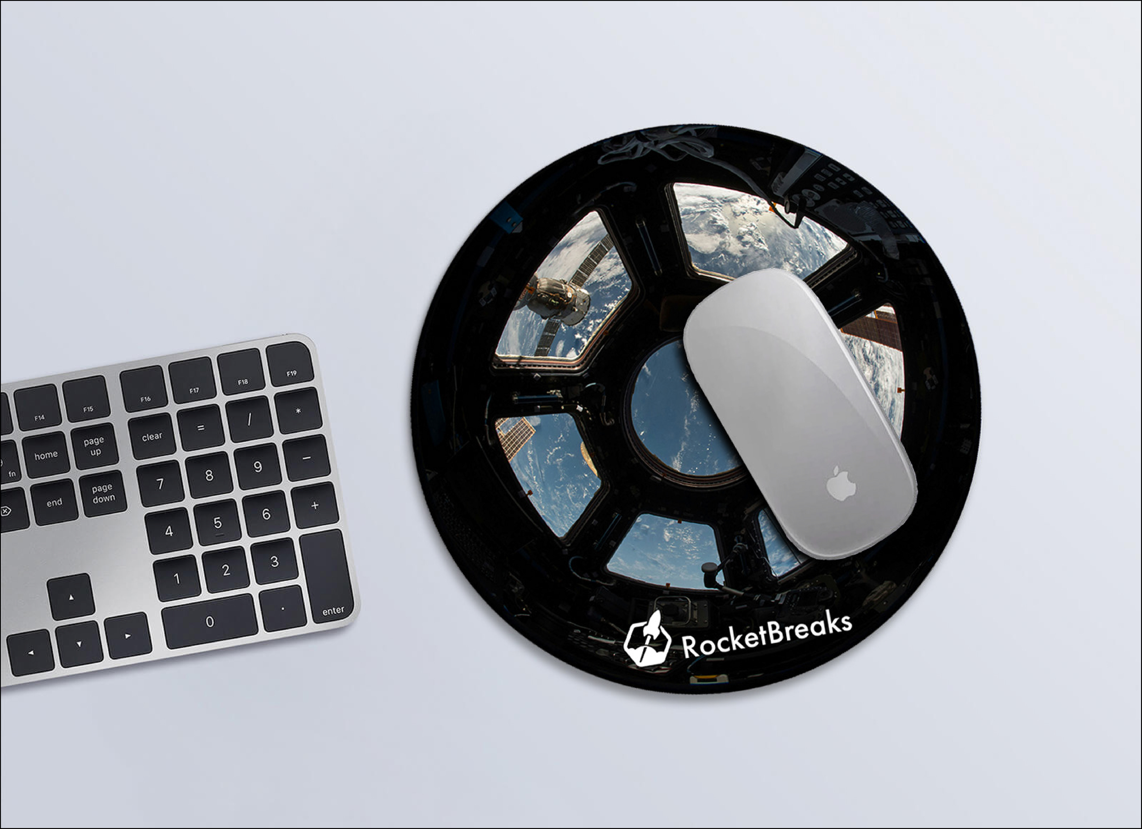 Mousepad for a Space Travel Agency
