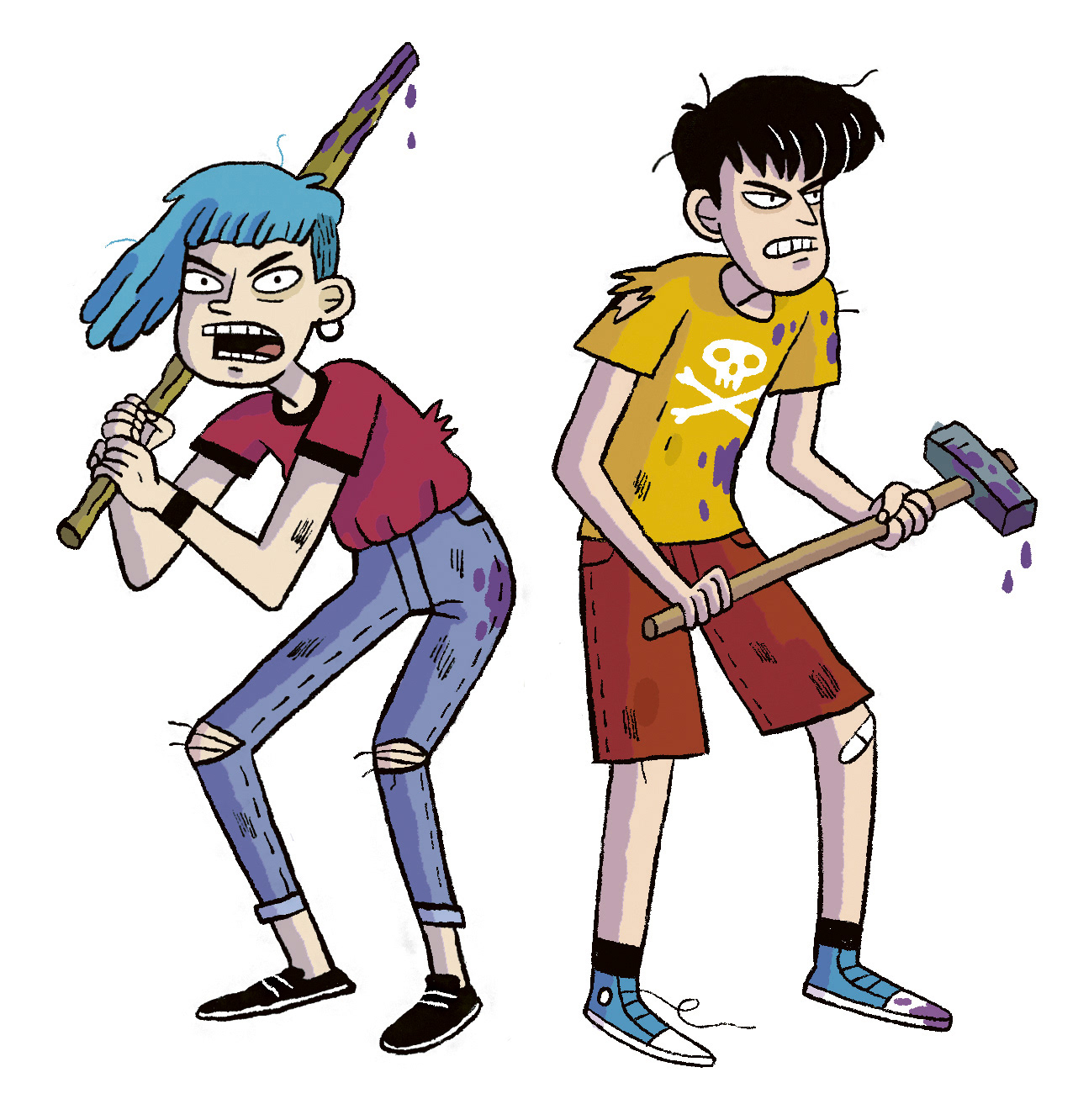 L'ATTAQUE DES ZOMBIES - illustration