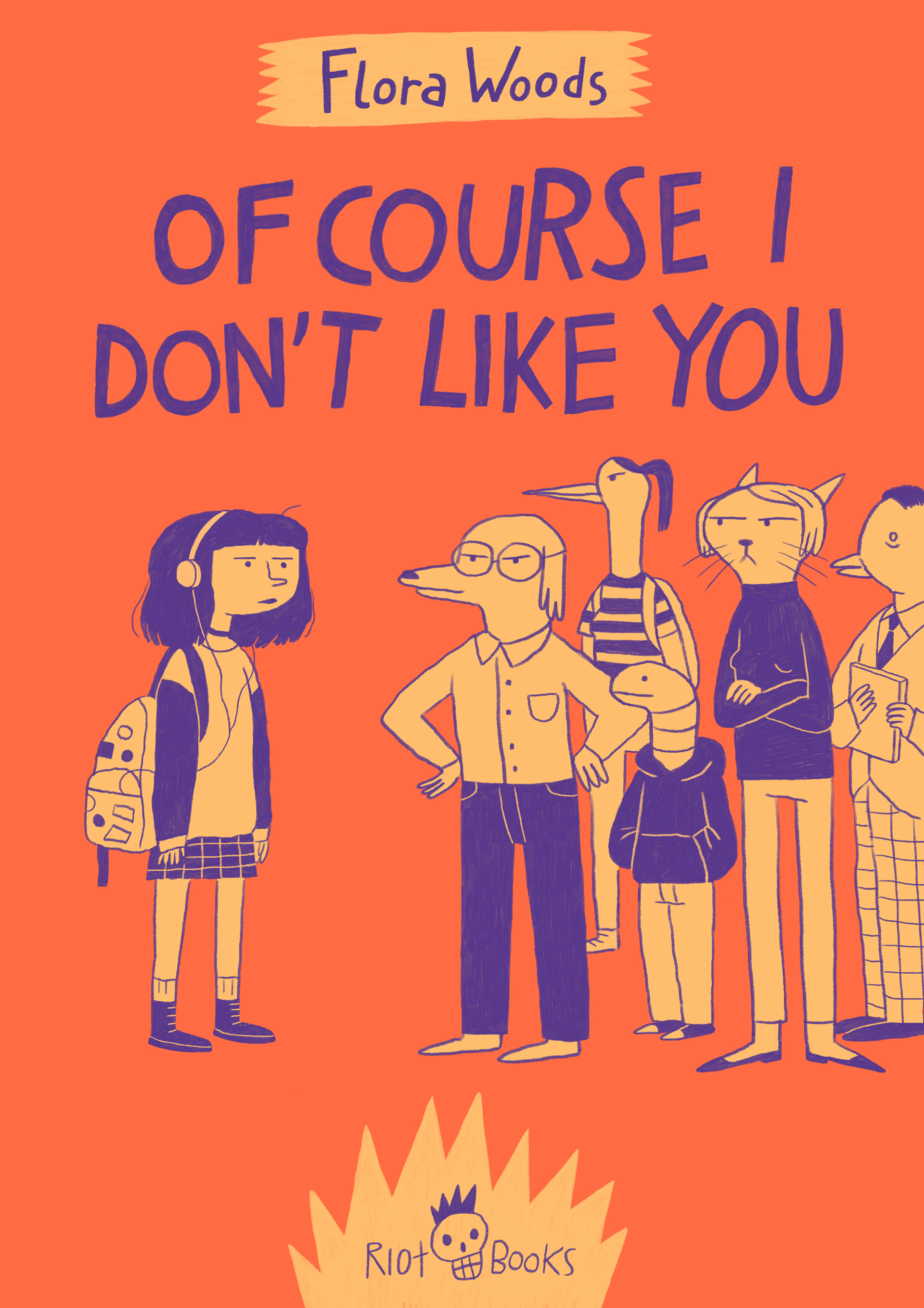OF COURSE I DON'T LIKE YOU - book cover illustration