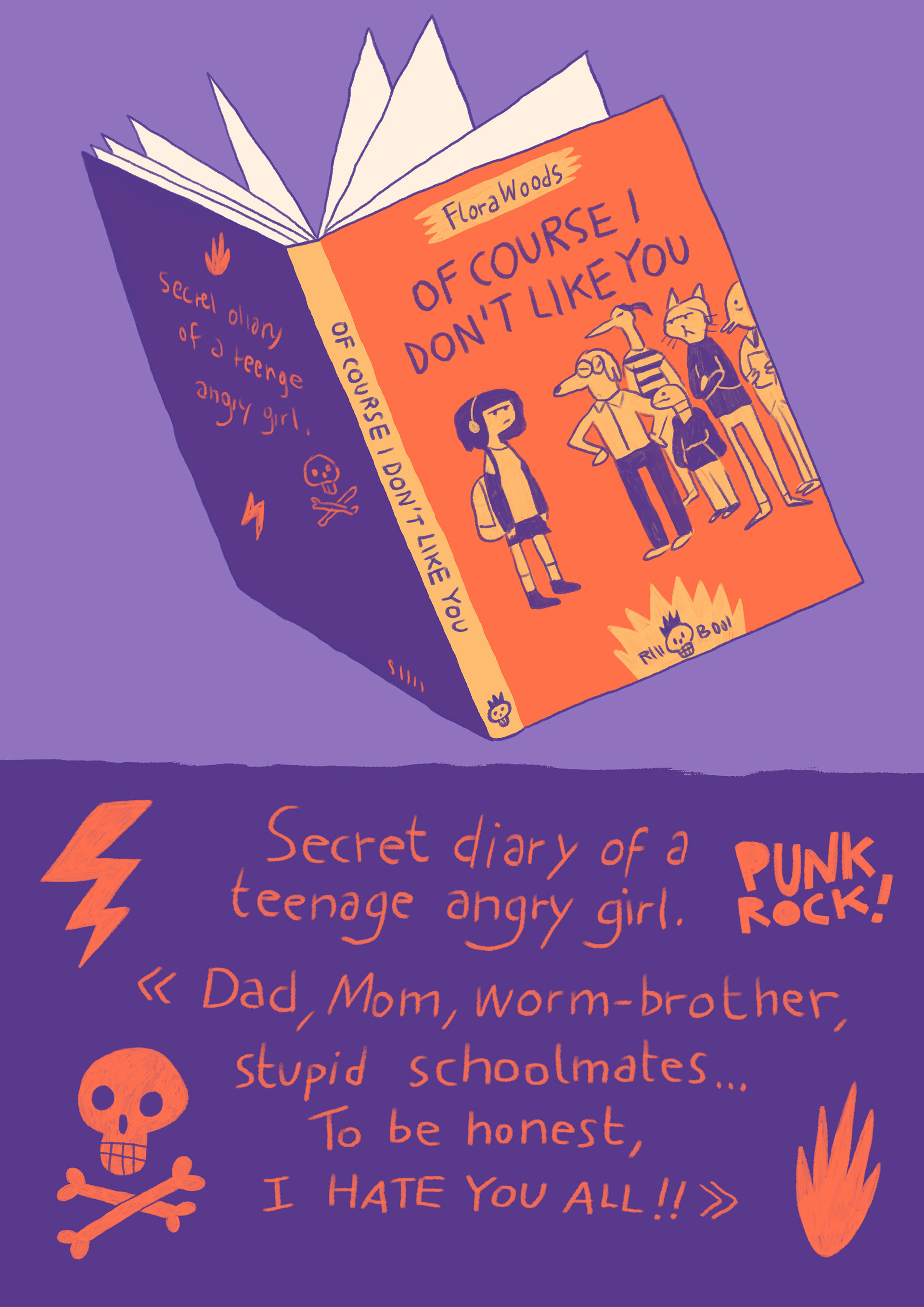OF COURSE I DON'T LIKE YOU - book layout