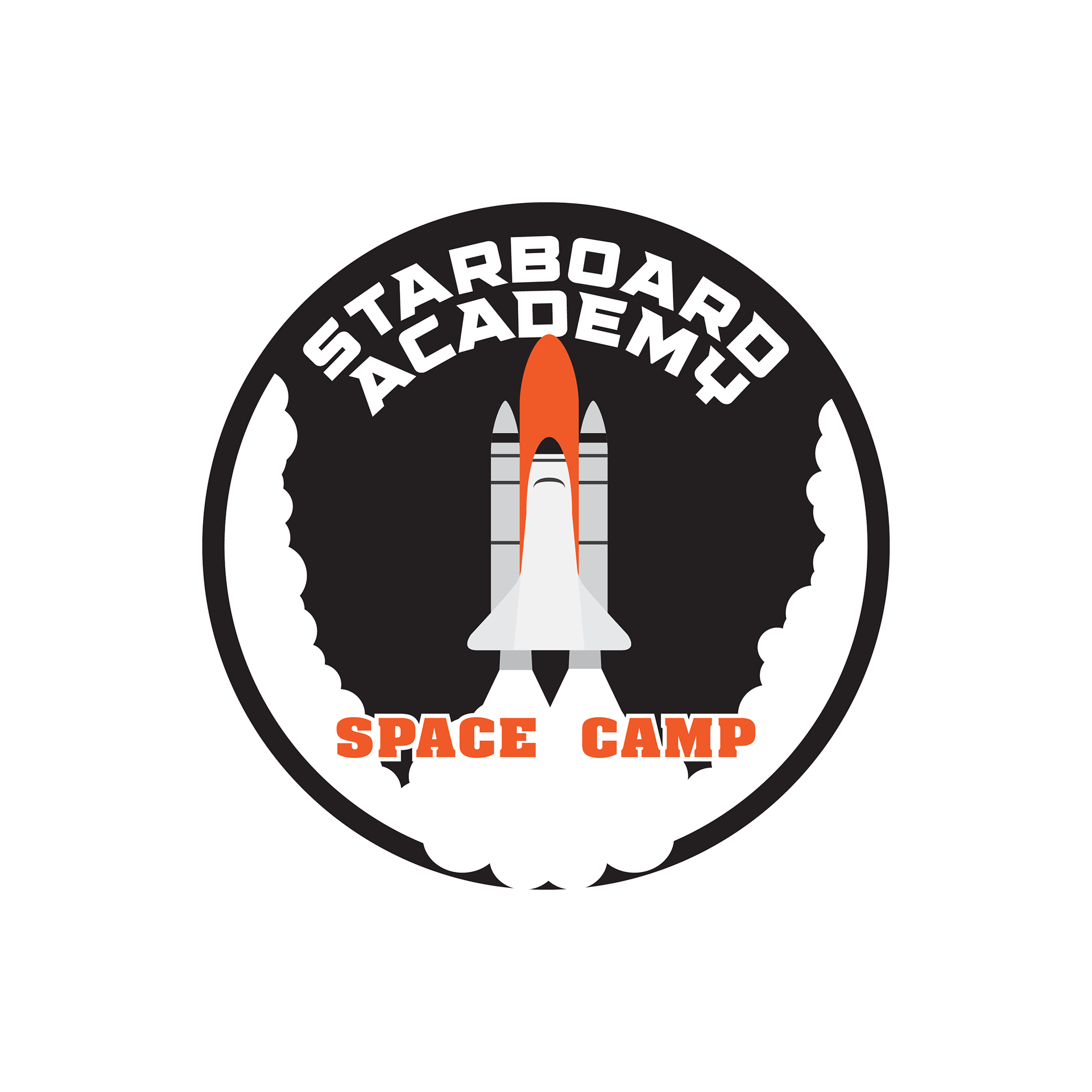 Starboard Academy Space Camp logo - trifold brochure project