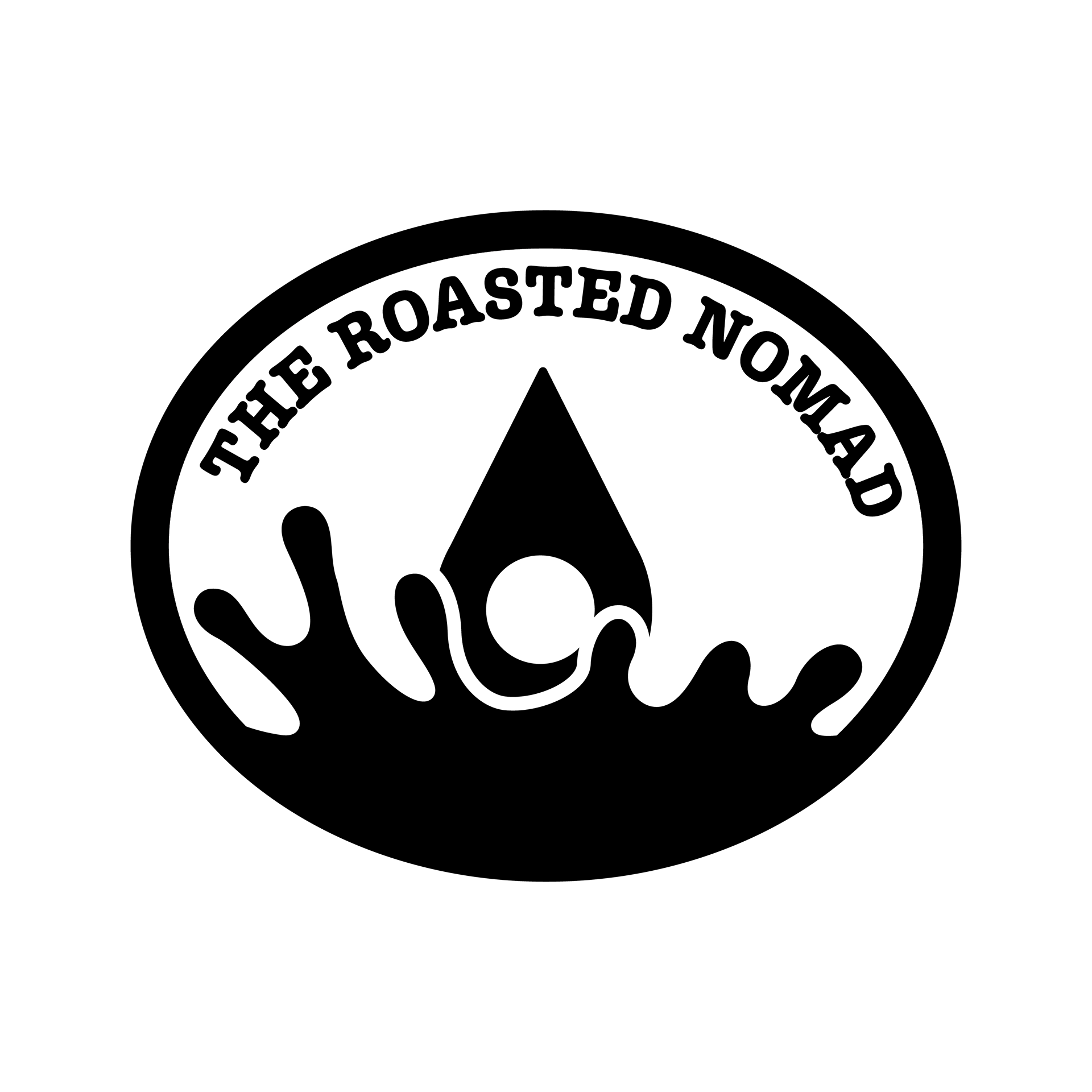 The Roasted Nomad logo - coffee bag packaging project