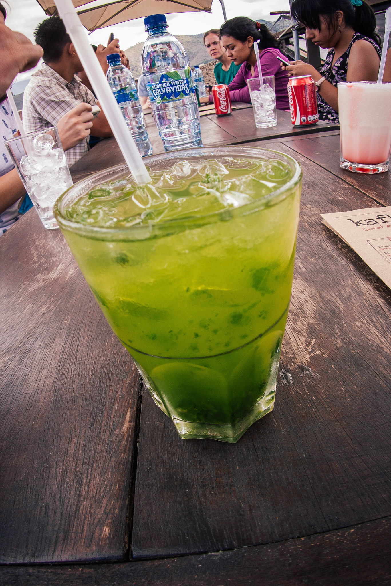 Leafy mojito was leafy!