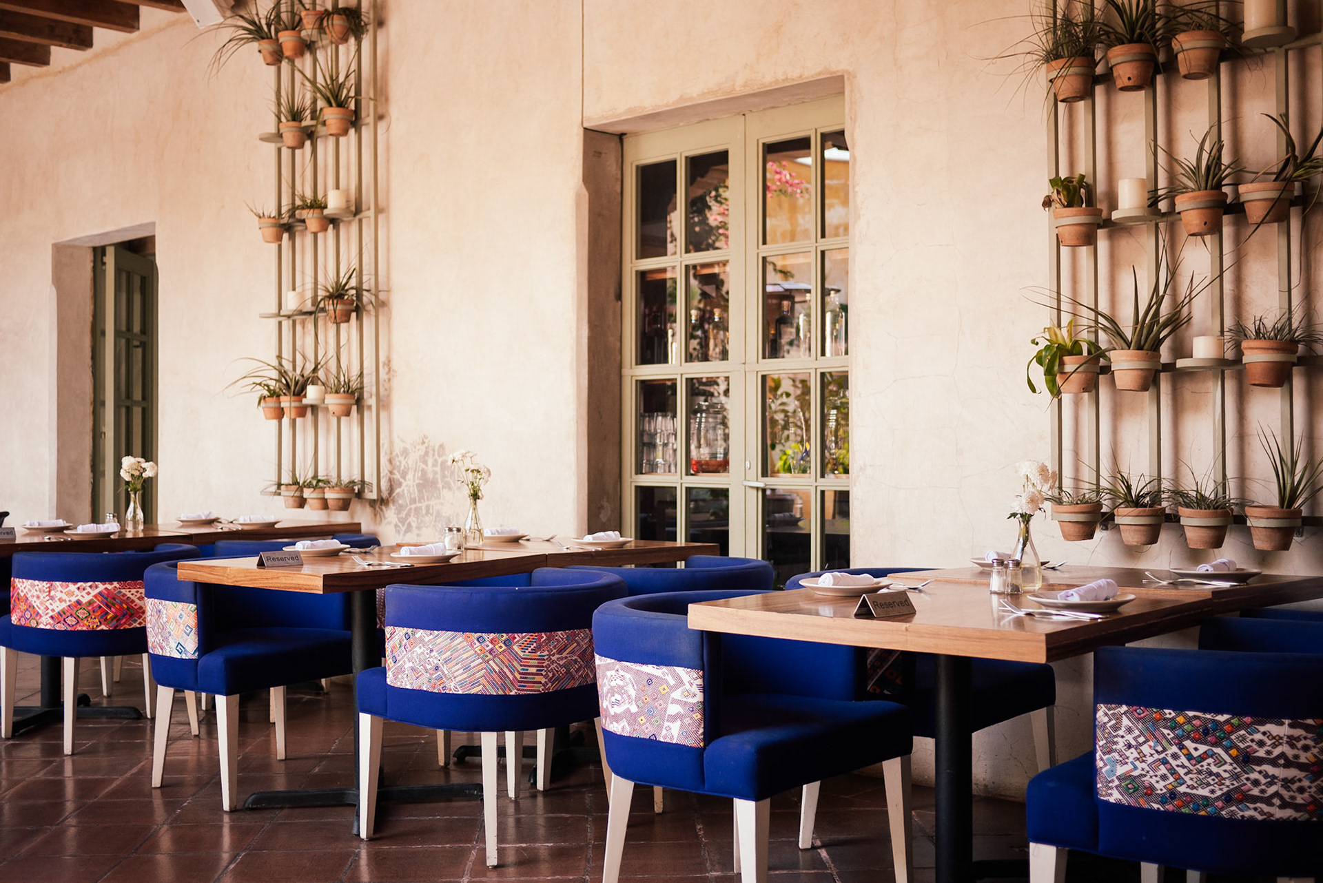 Dining room at Los Tres Tiempos.