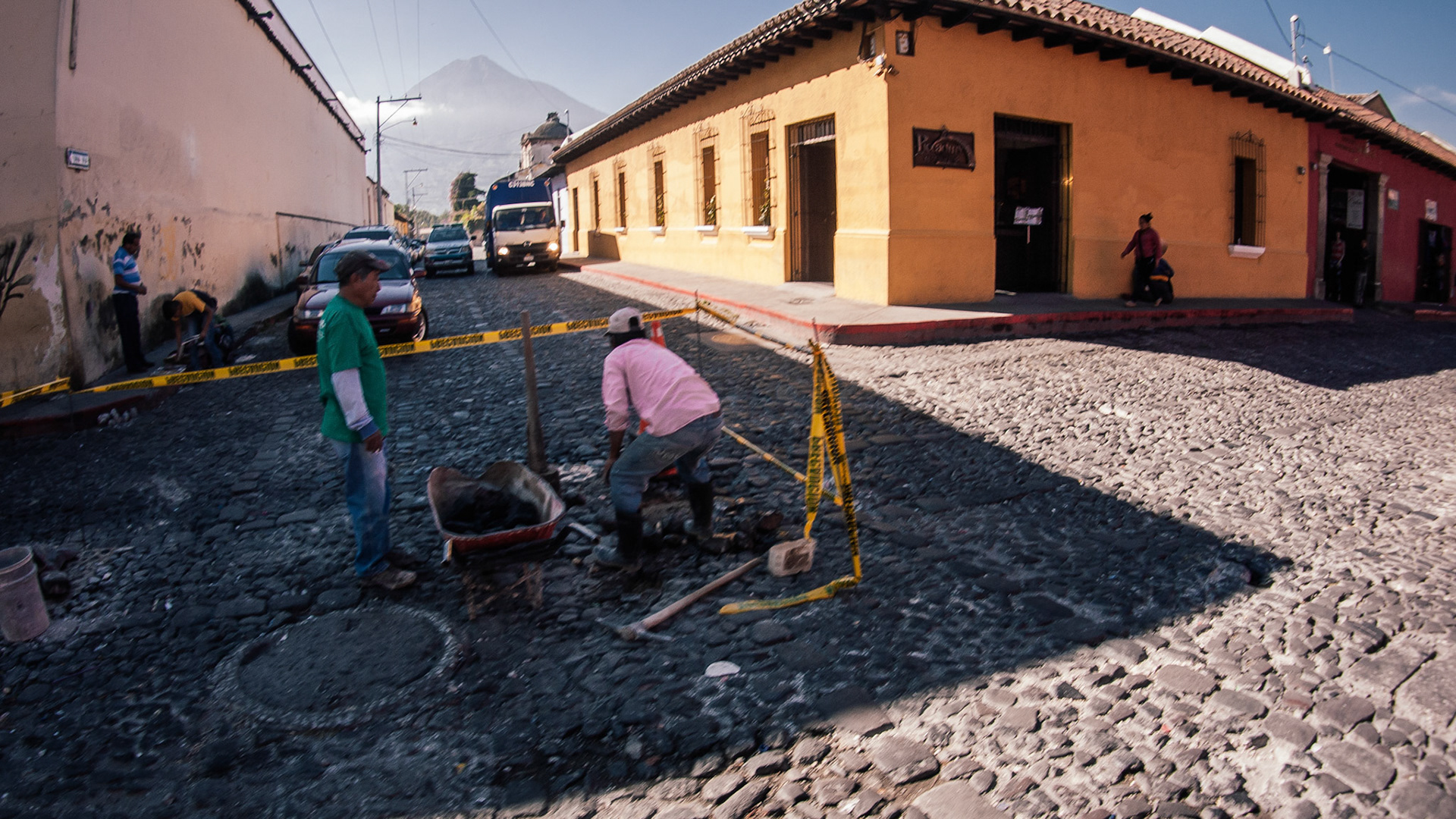 Fixing roads in Guatemala is not like fixing roads in America.