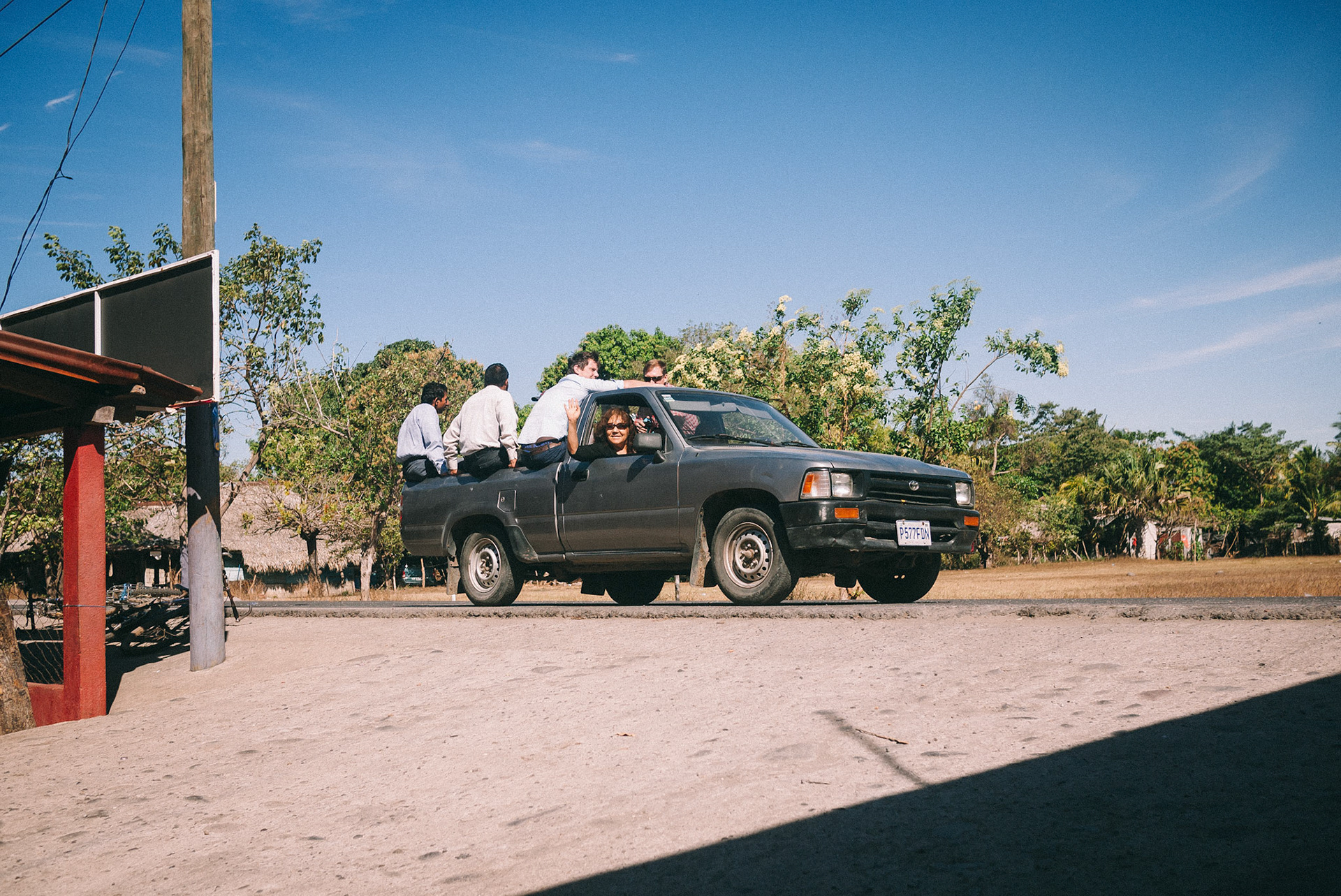 The Vians passing by in service.