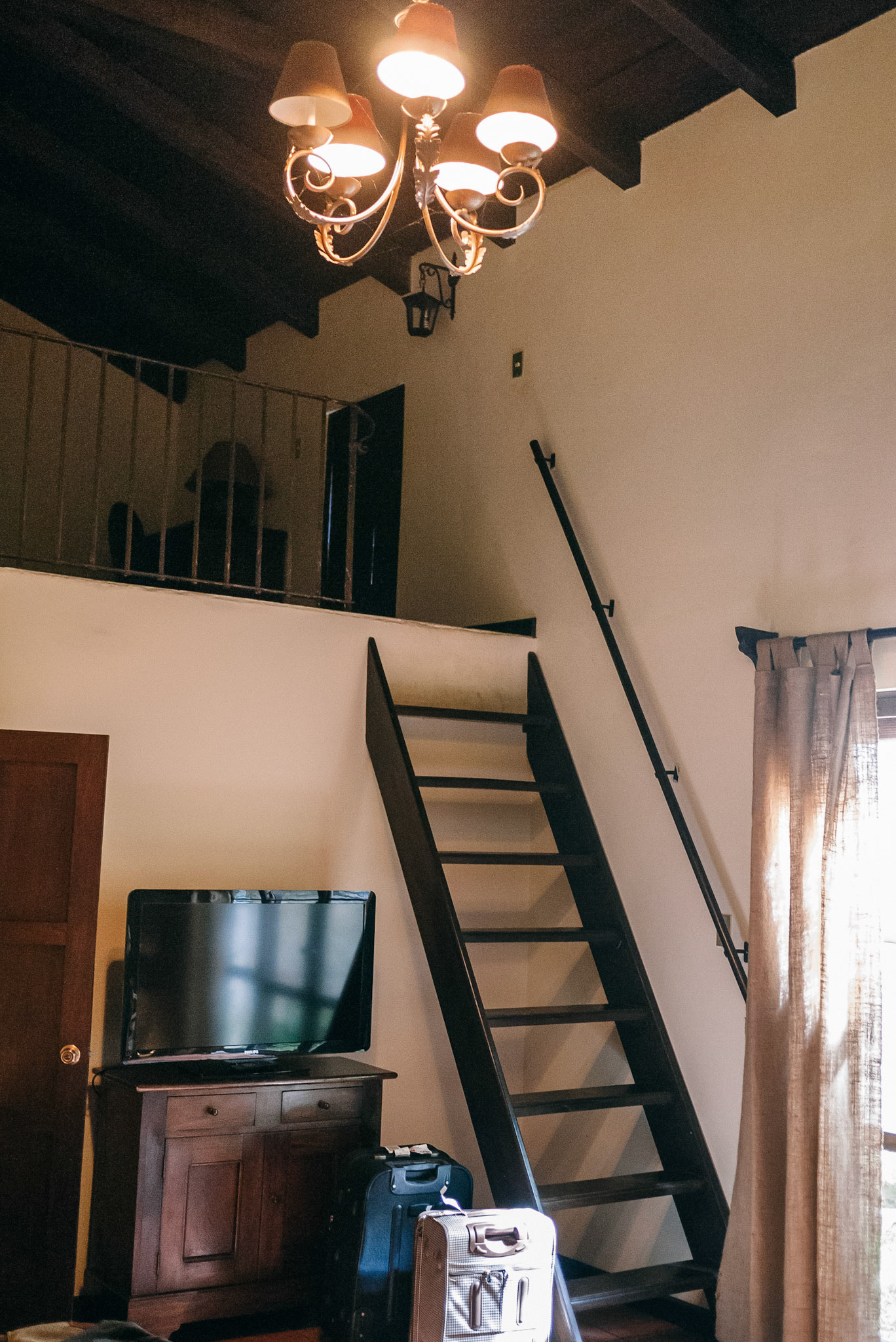 Our room's second-floor loft.