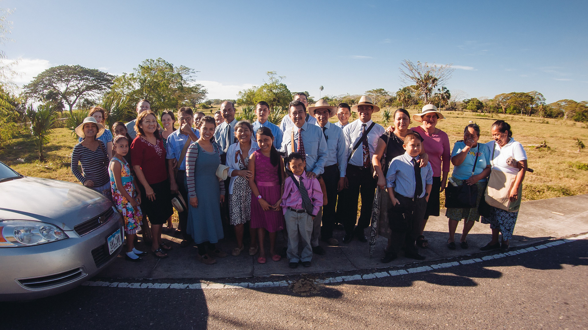 The entire Sunday service group.