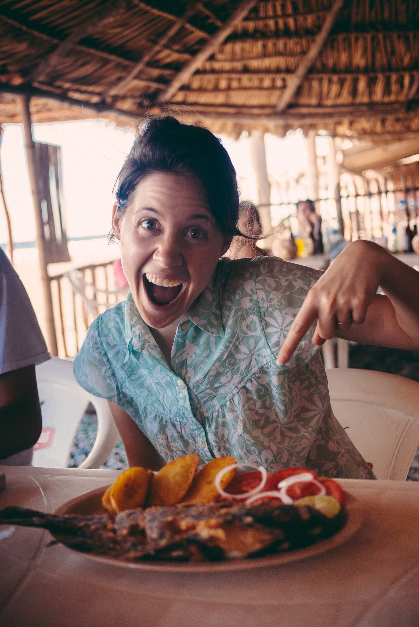 Kristy couldn't contain hers whatsoever.