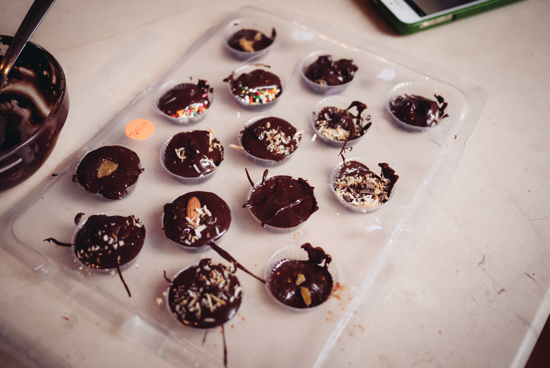 Jess' chocolates were cute and thoughtfully made.