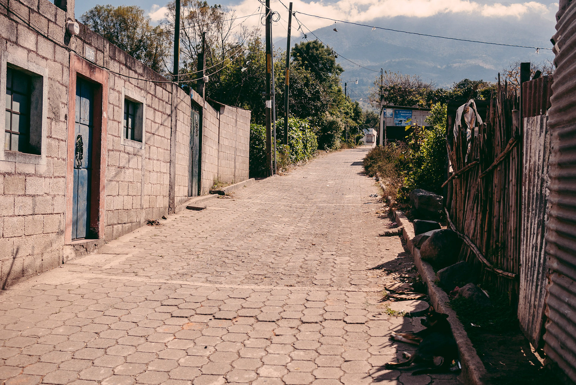 See that mountain in the background? That was our destination.