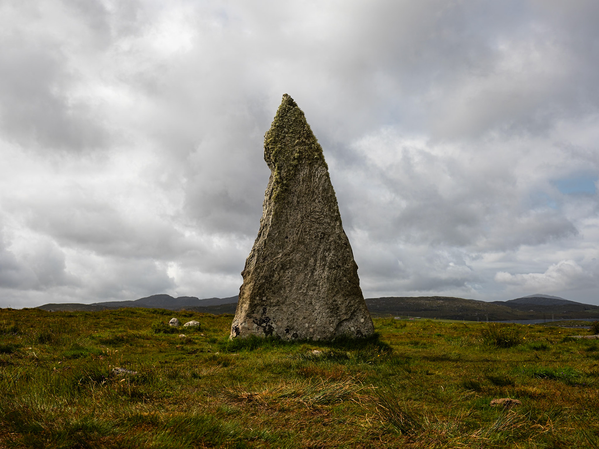 The Arrowhead stone, part of the Callanish stone circle; Isle of Lewis, Scotland.