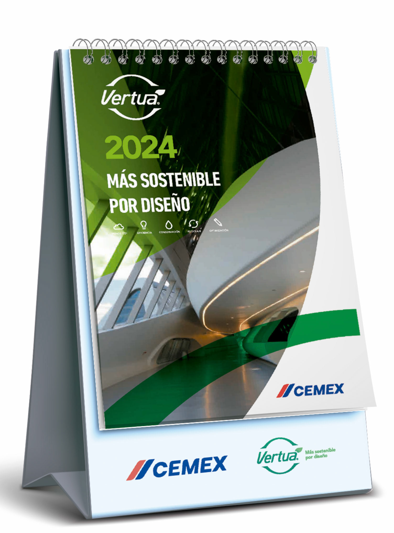 Calendario de mesa Vertua