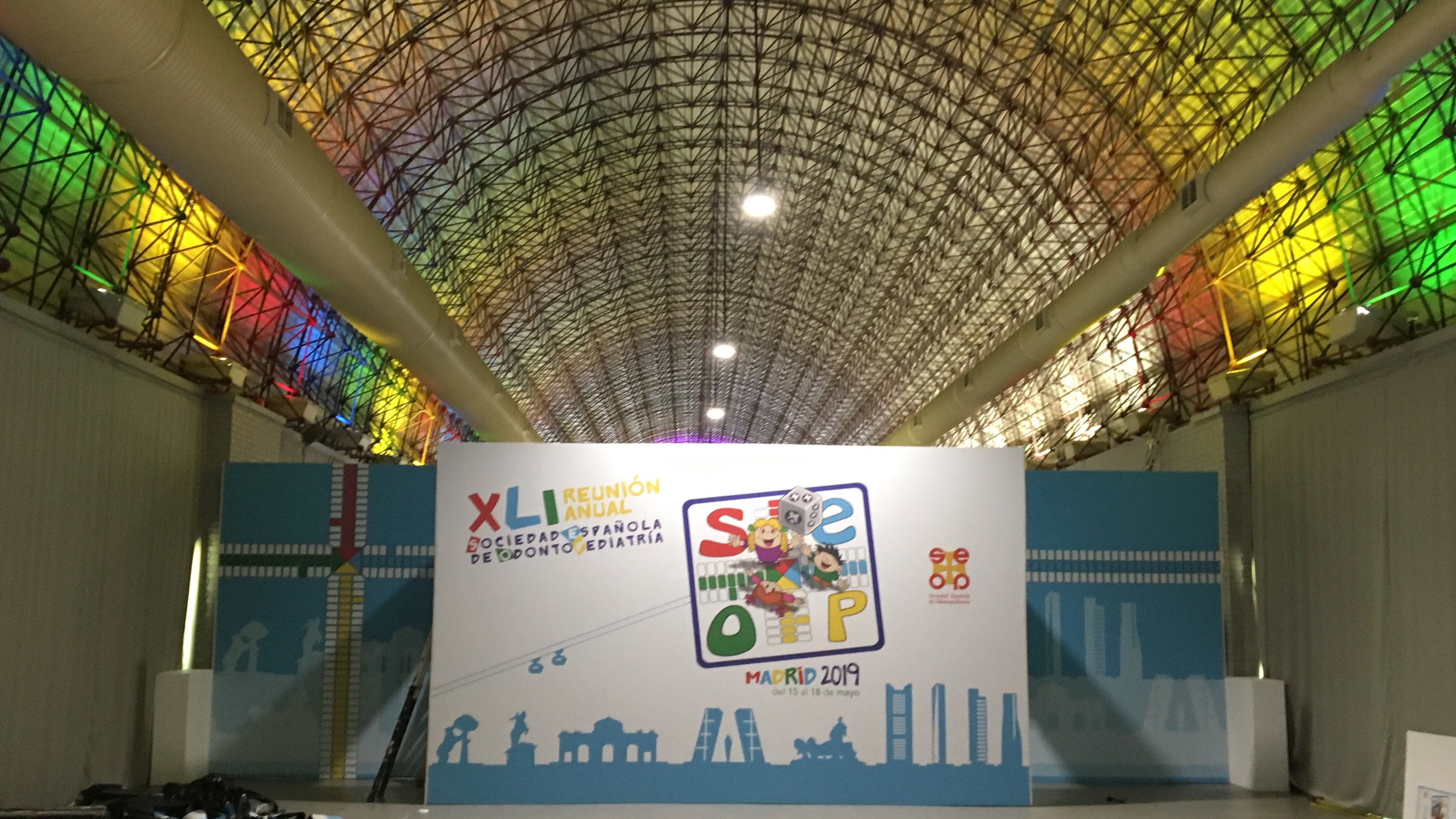 Evento SEOP. Decoración con luces led