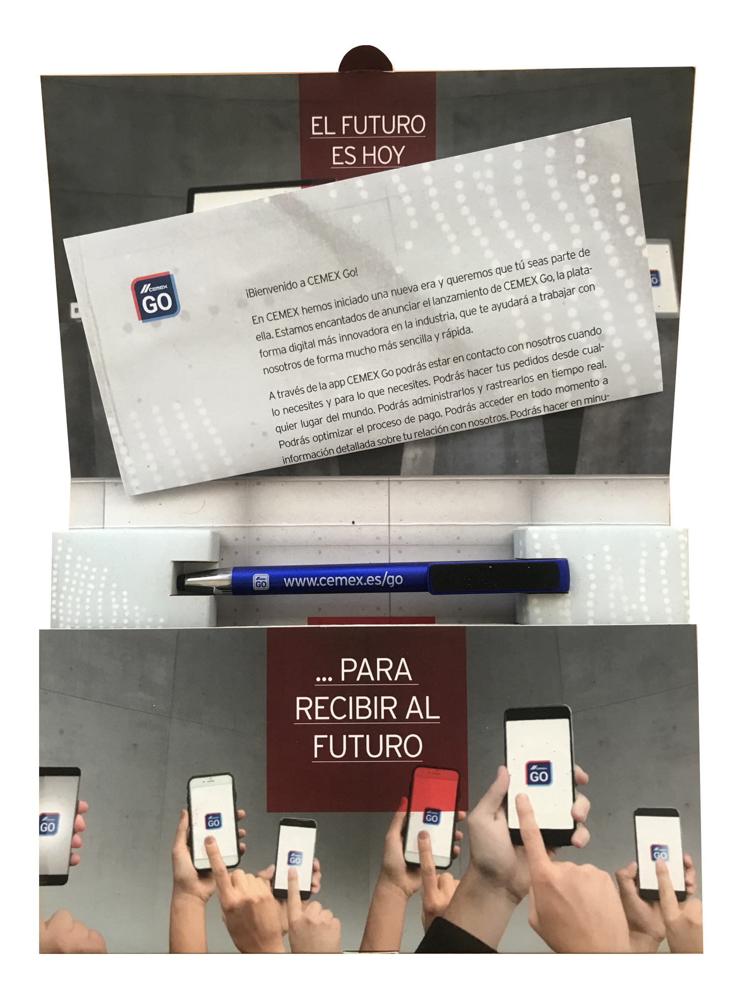 Caja promocional CEMEX GO