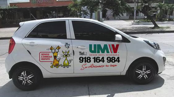 Desarrollo imagen Unidad Móvil Veterinaria - Coches y furgonetas