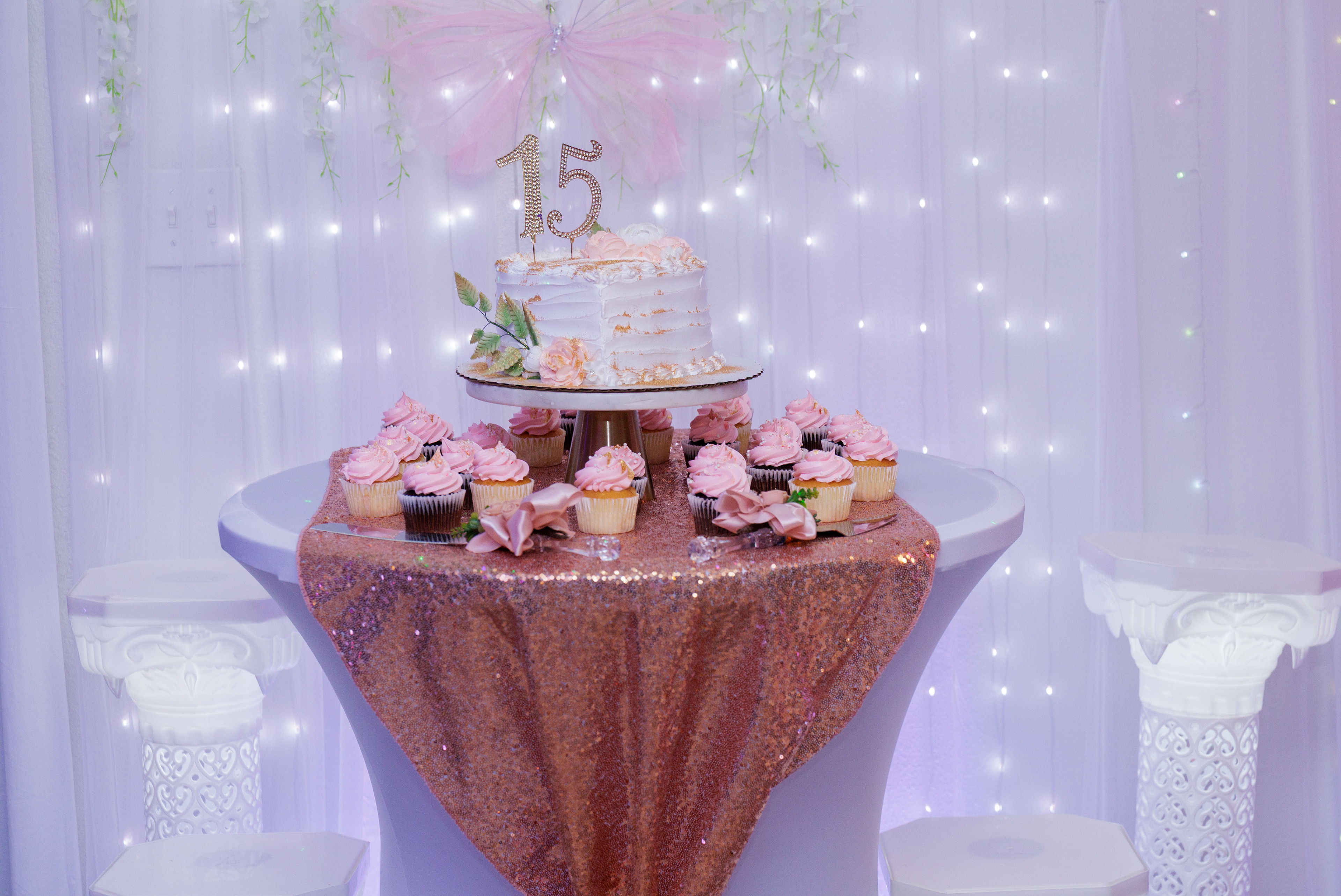 The Marcelos event center - 75 guests Mini QUinceañera
