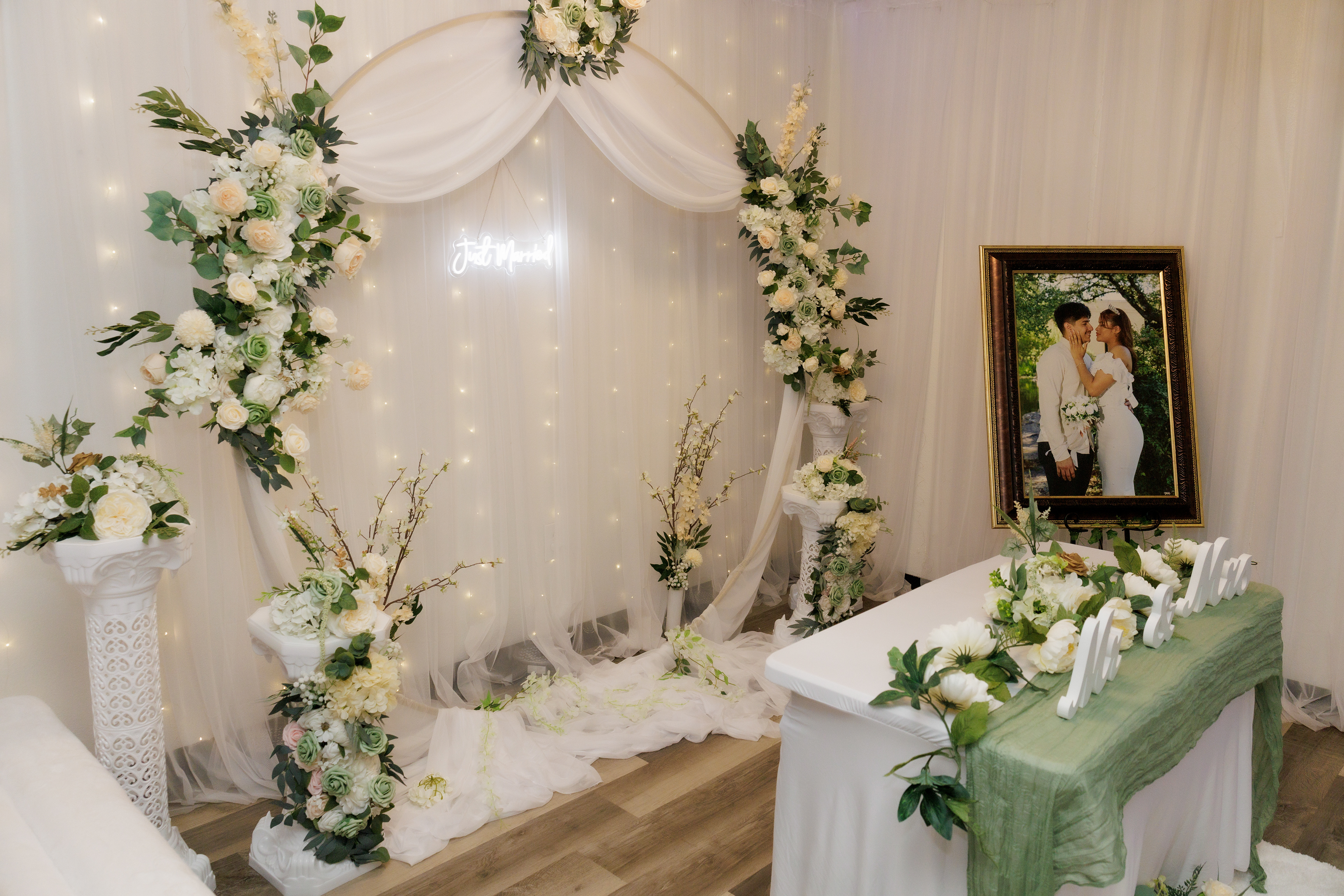 The Marcelos event center Fort Worth TX . Micro-weddings