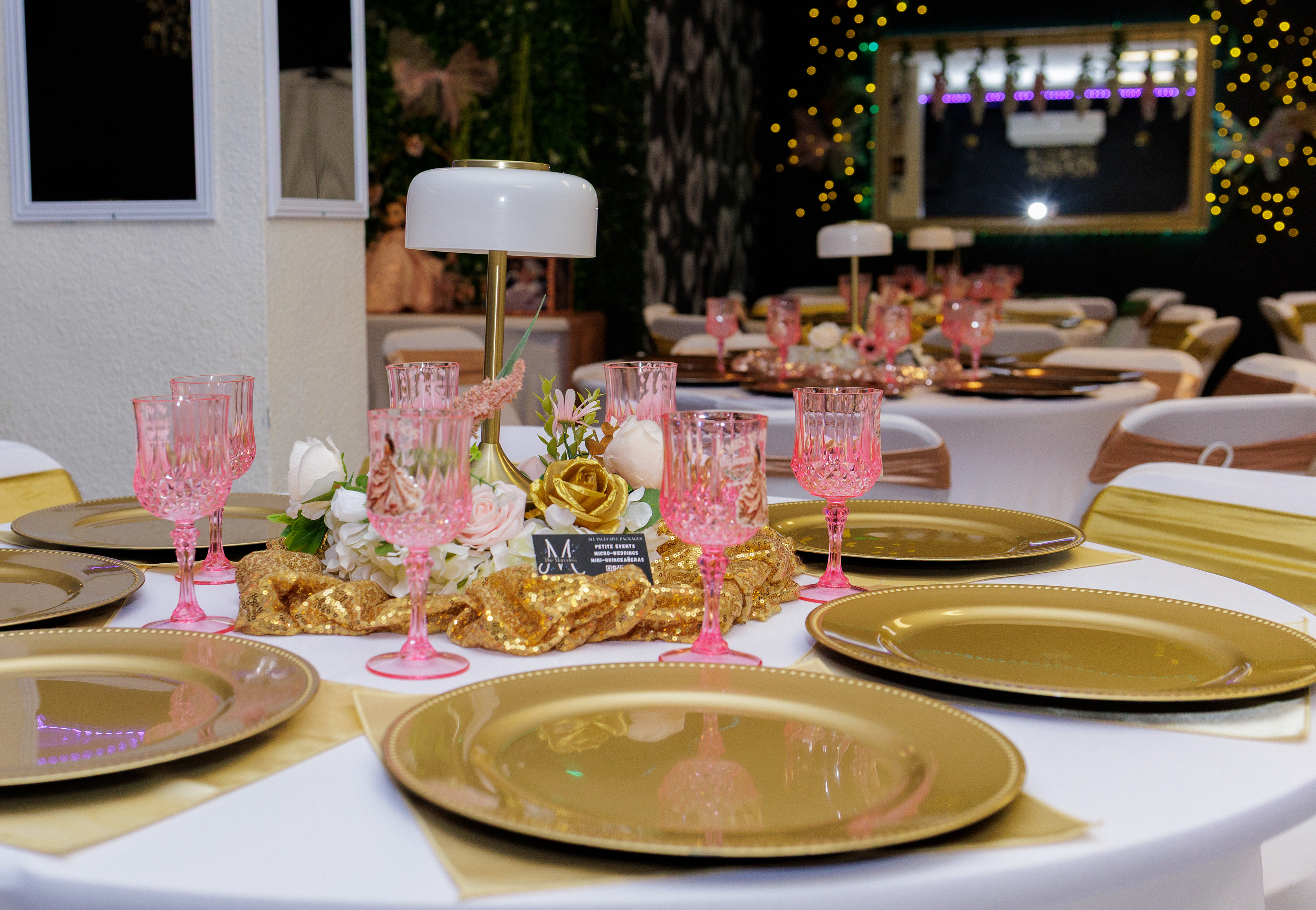 The Marcelos event center - 75 guests Mini QUinceañera