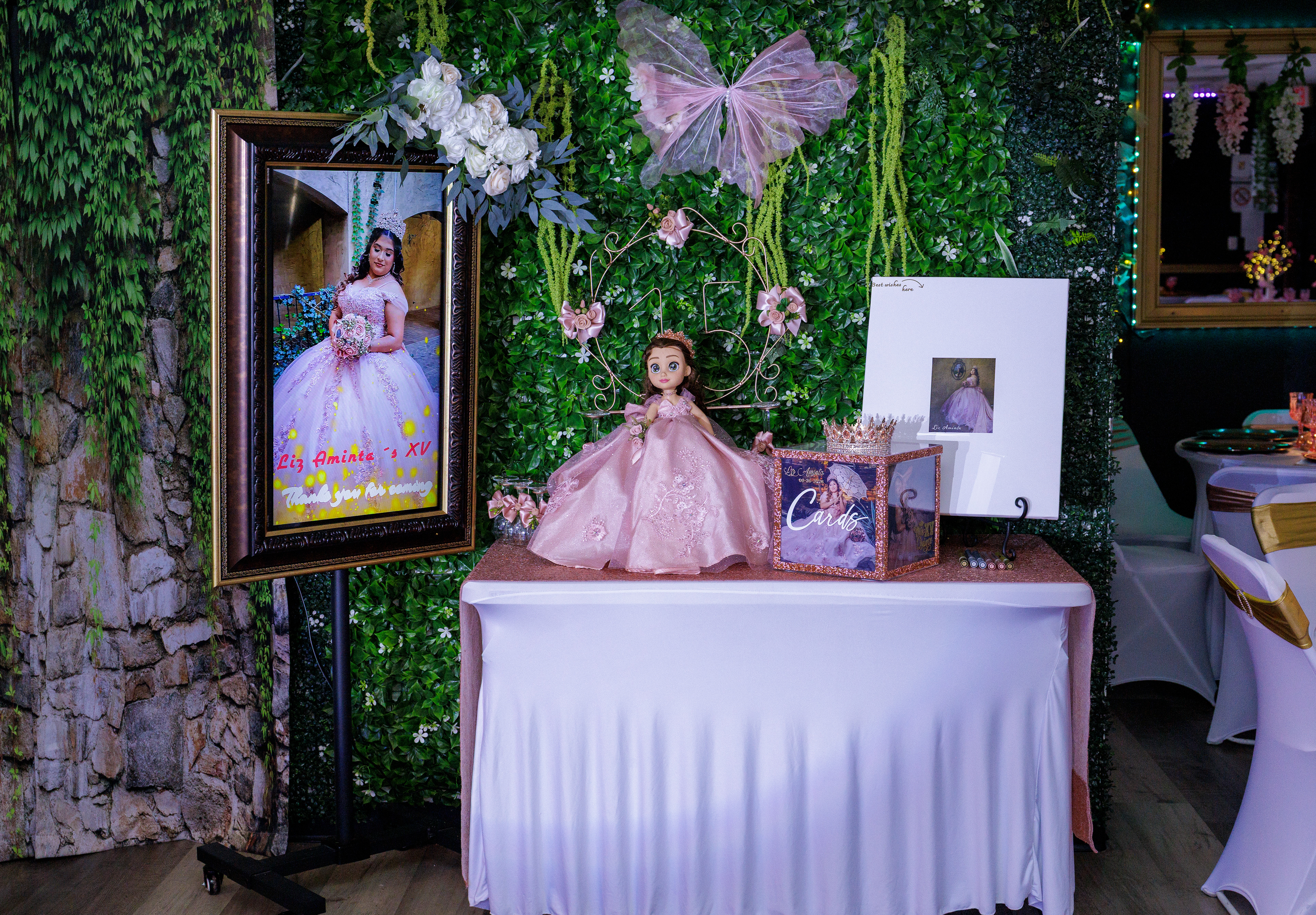 The Marcelos event center - 75 guests Mini QUinceañera