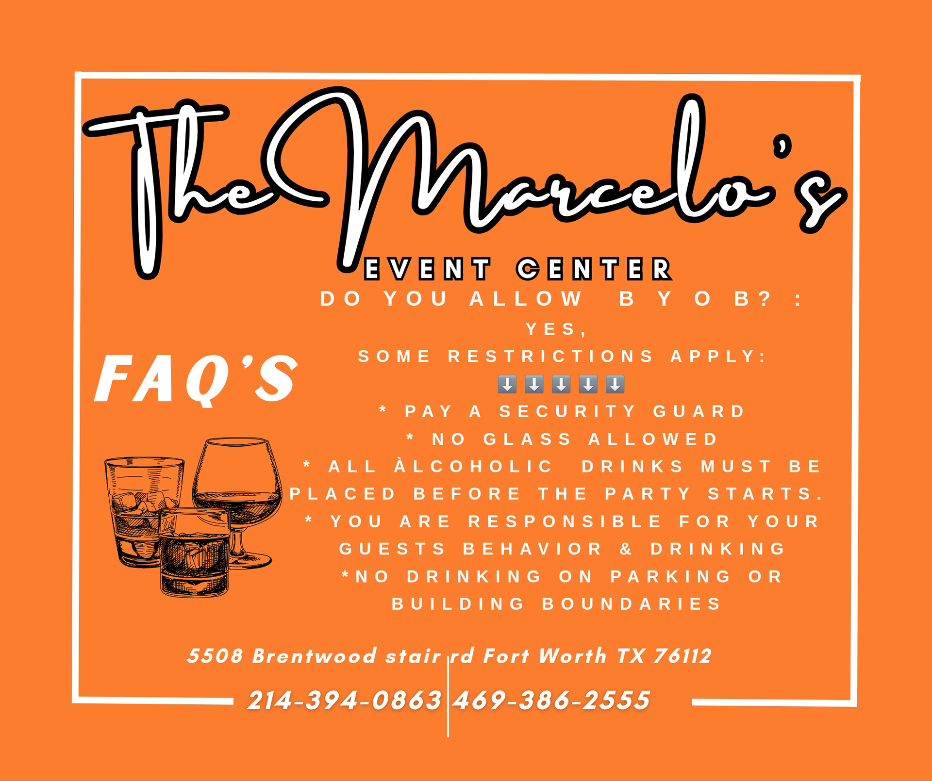 The Marcelo's events center Fort worth Texas