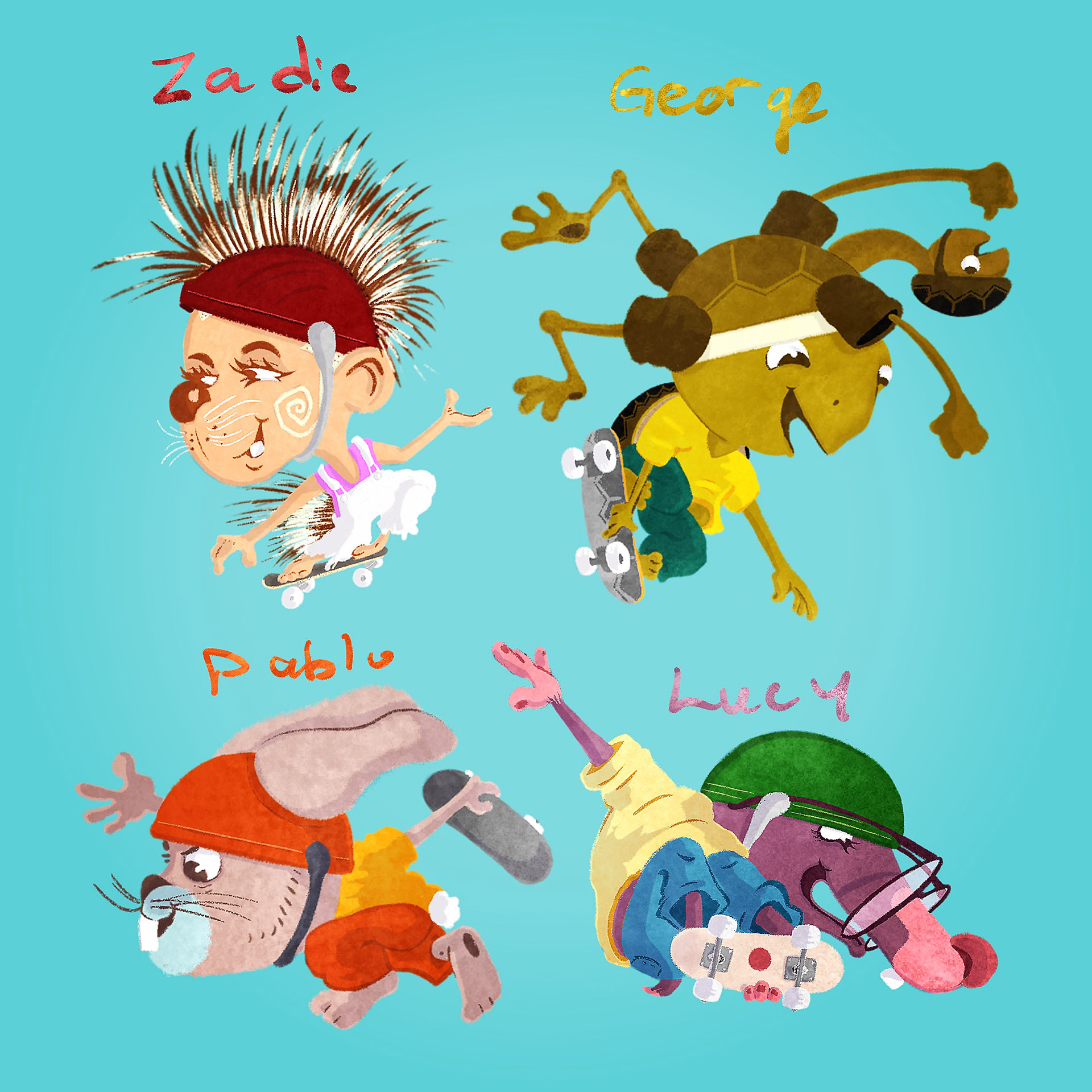 Baby Skateboardimals