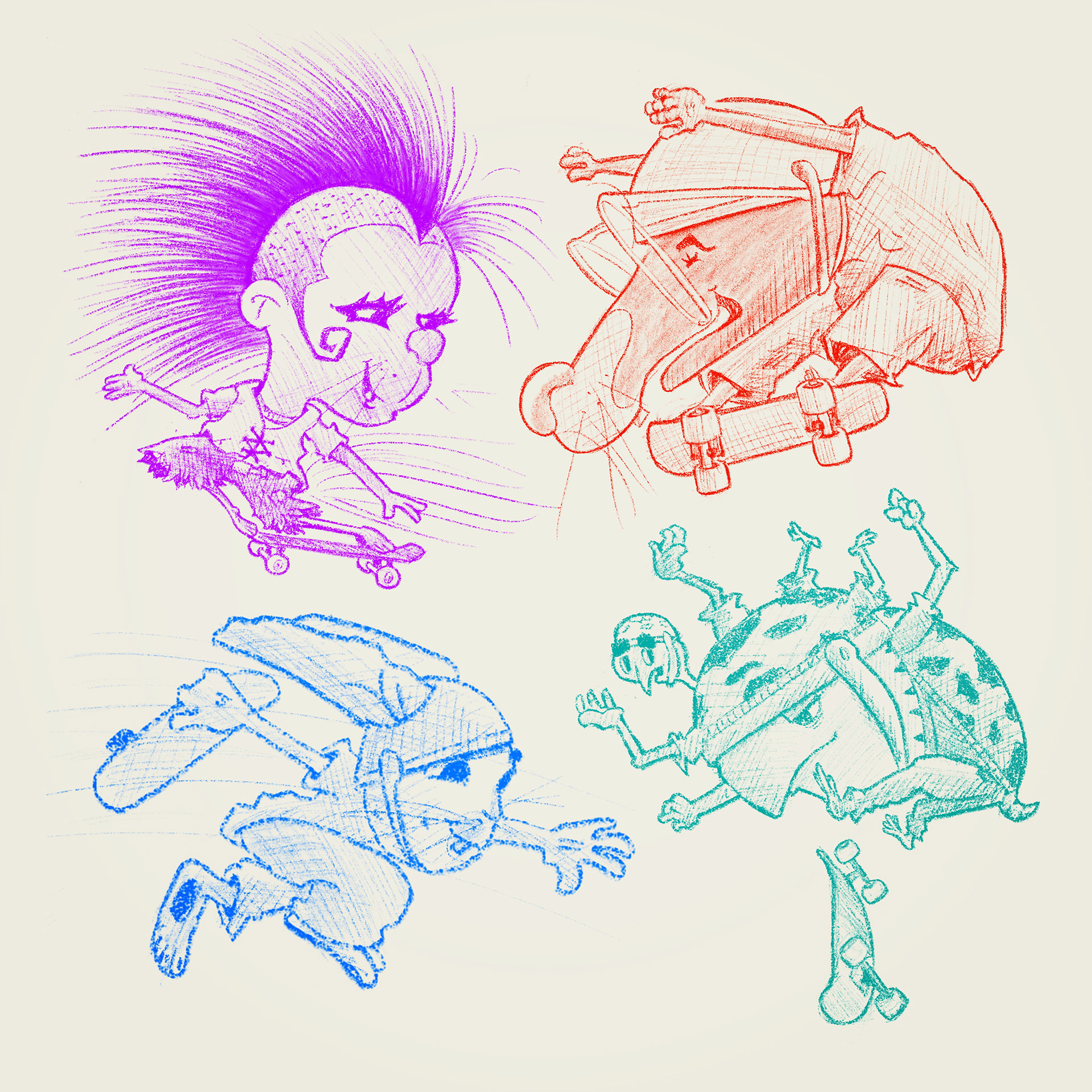 younger skateboardimals