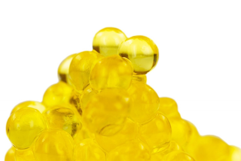 Encapsulado de aceite de oliva virgen extra (Arbequina)