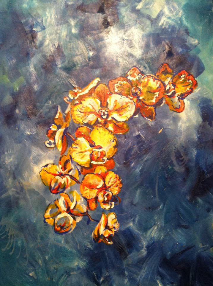"Orchid" Oil. SOLD