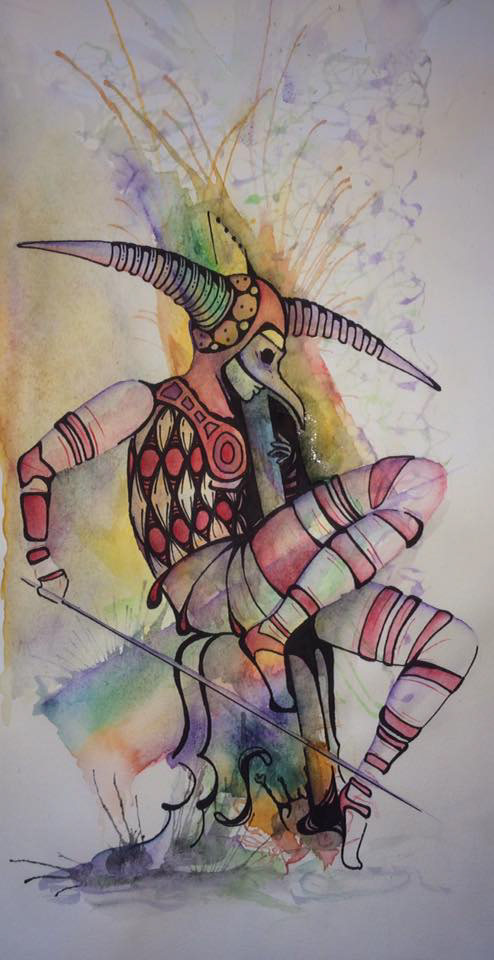 "Cadence" Watercolor - SOLD