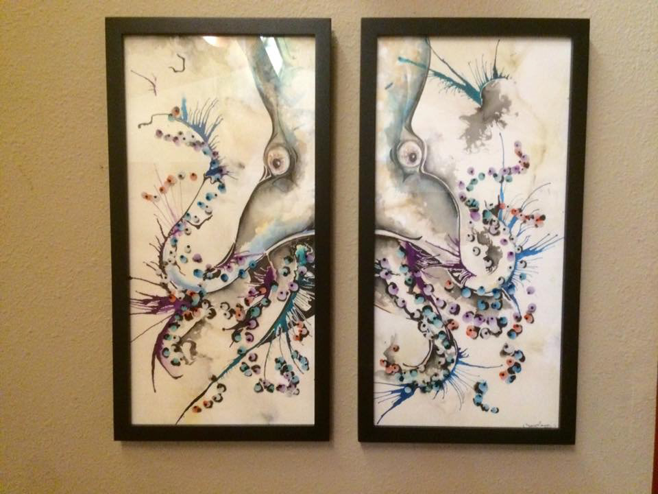 "Sea Monster" Watercolor - SOLD