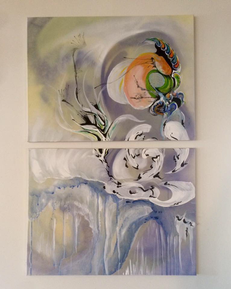 "Riptide" Acrylic - SOLD
