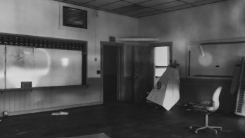 Classroom and shadows through window