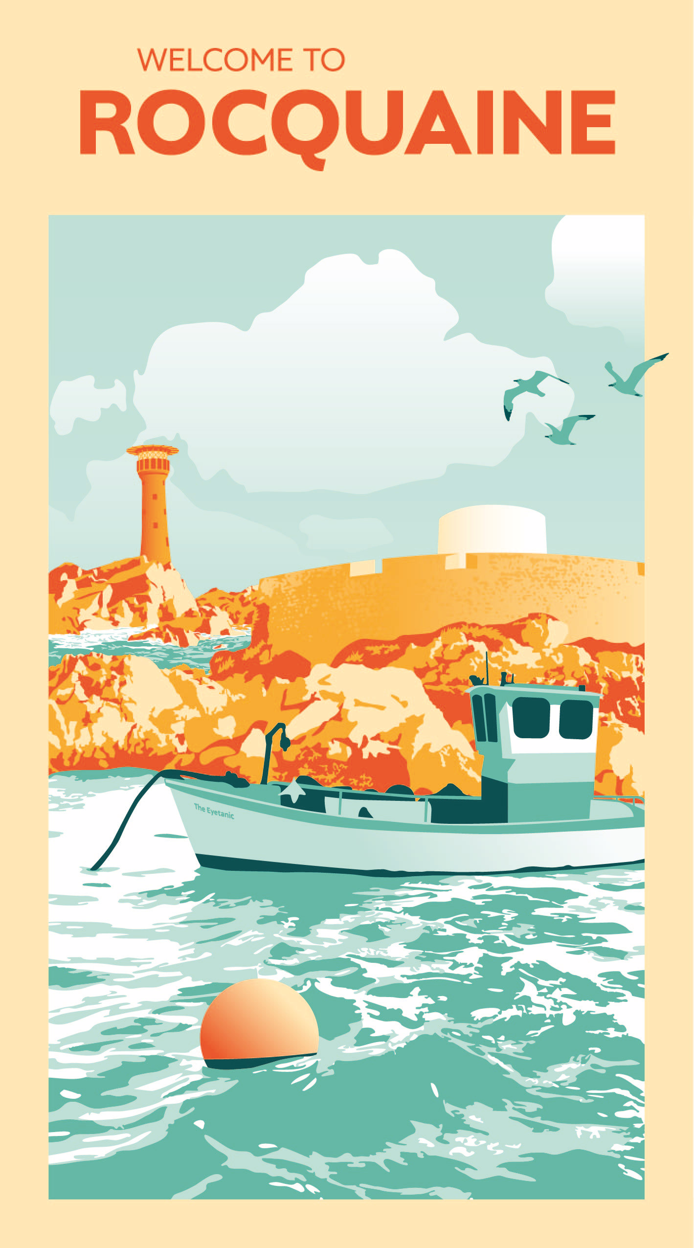 Roquaine Door Poster