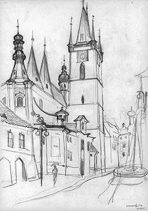 Peace Square, Litomerice, Czech Republic, 1993