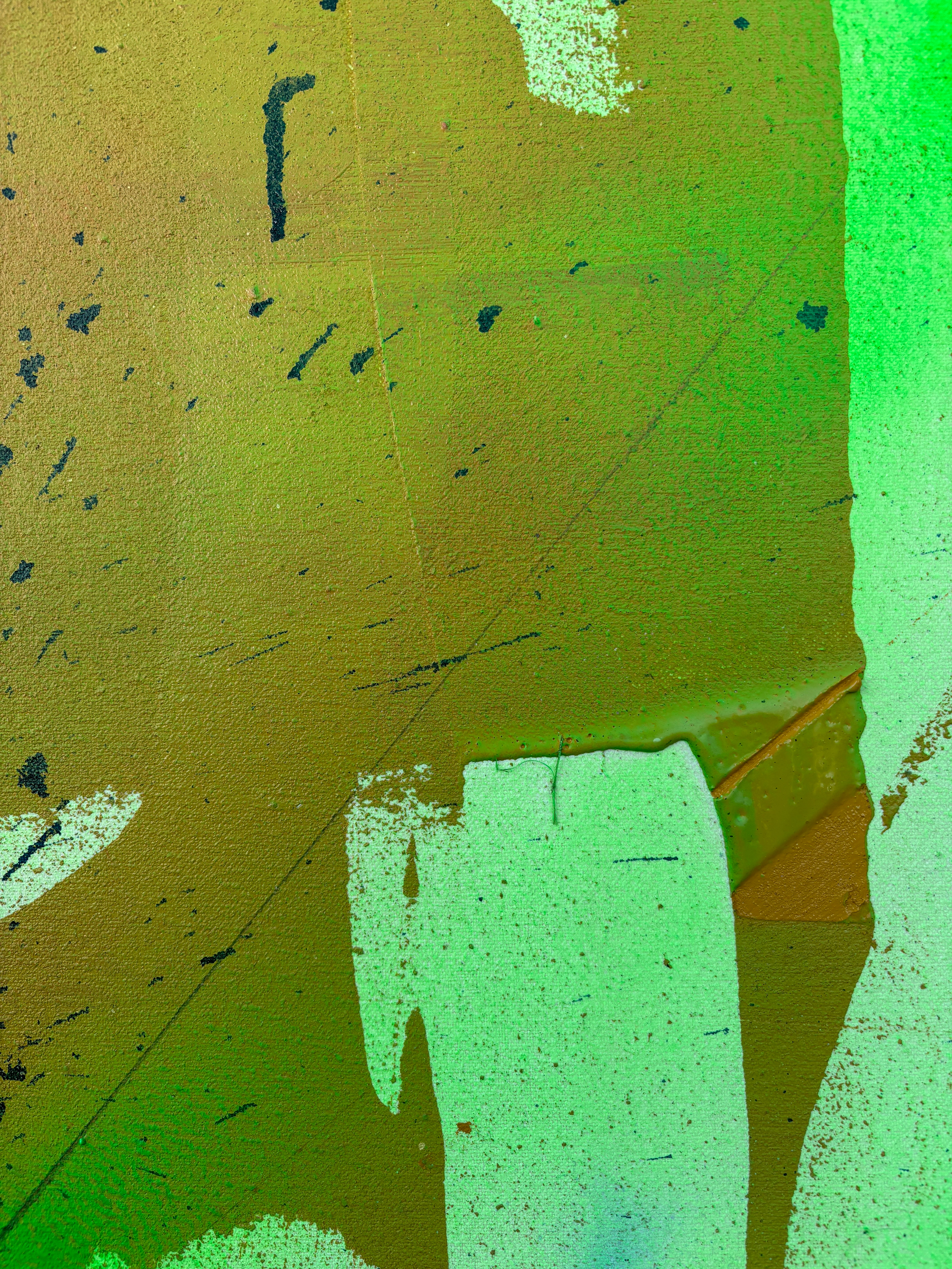 Acrylic, spray paint