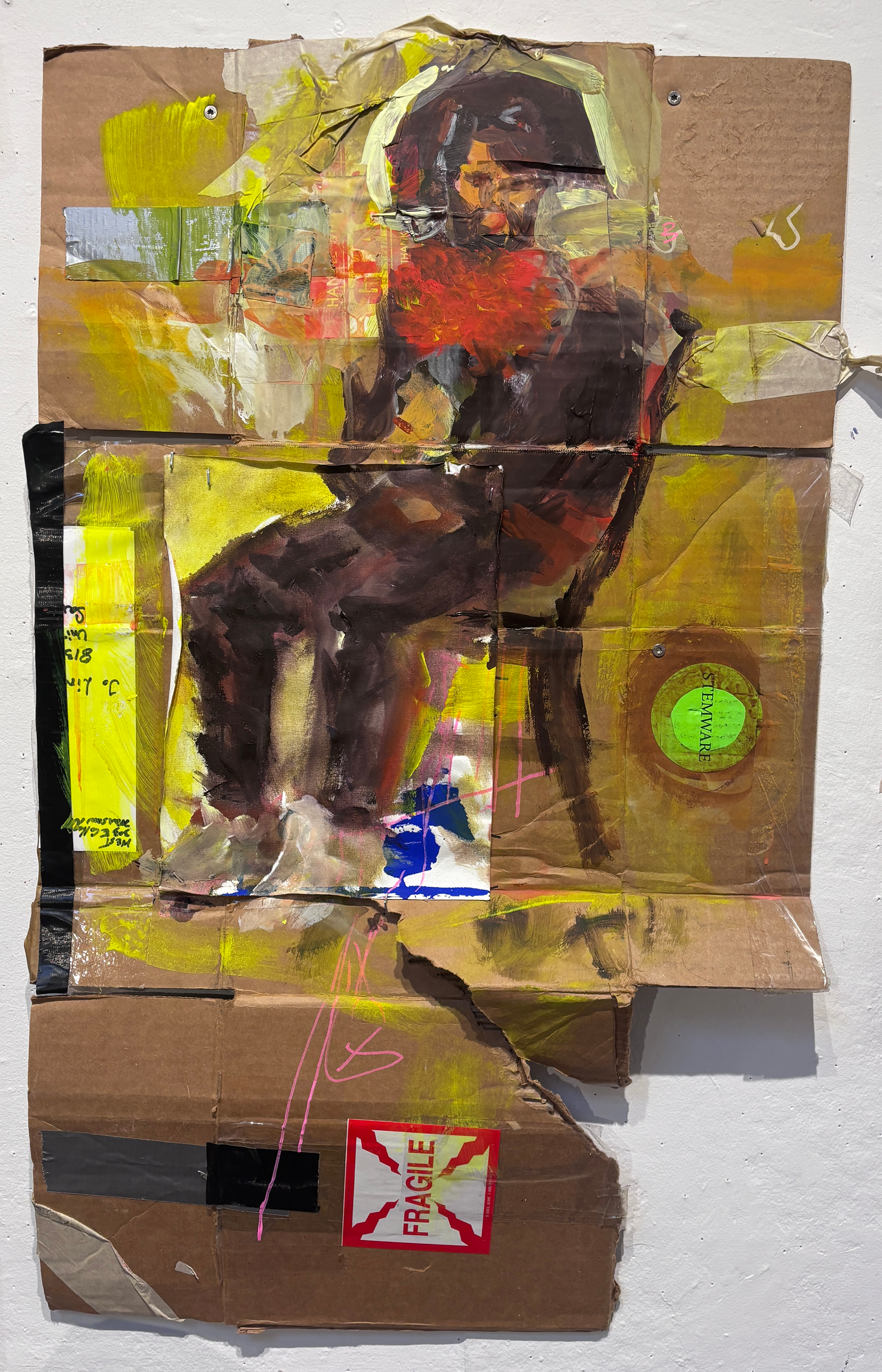 Acrylic on cardboard