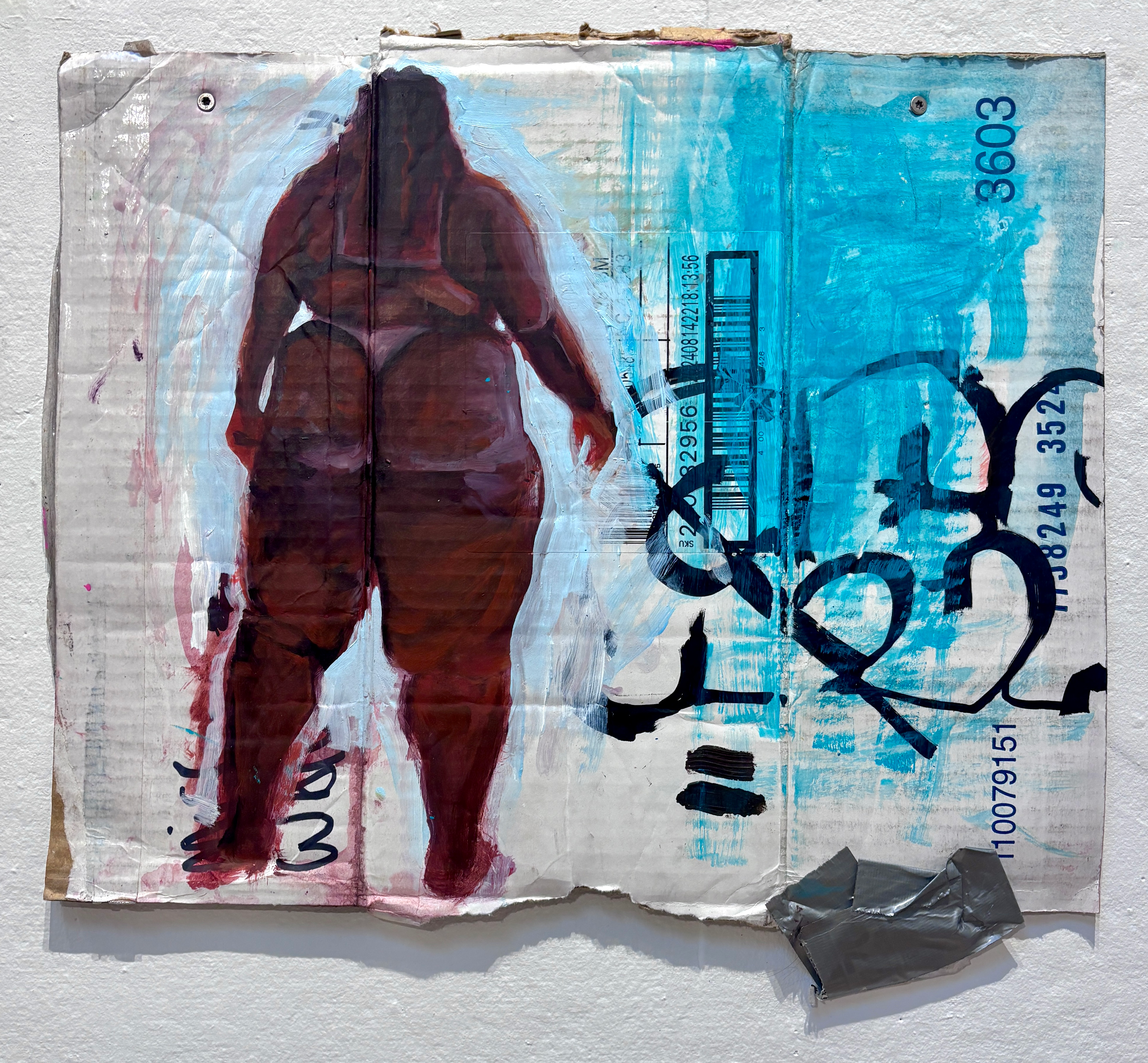 Acrylic on cardboard