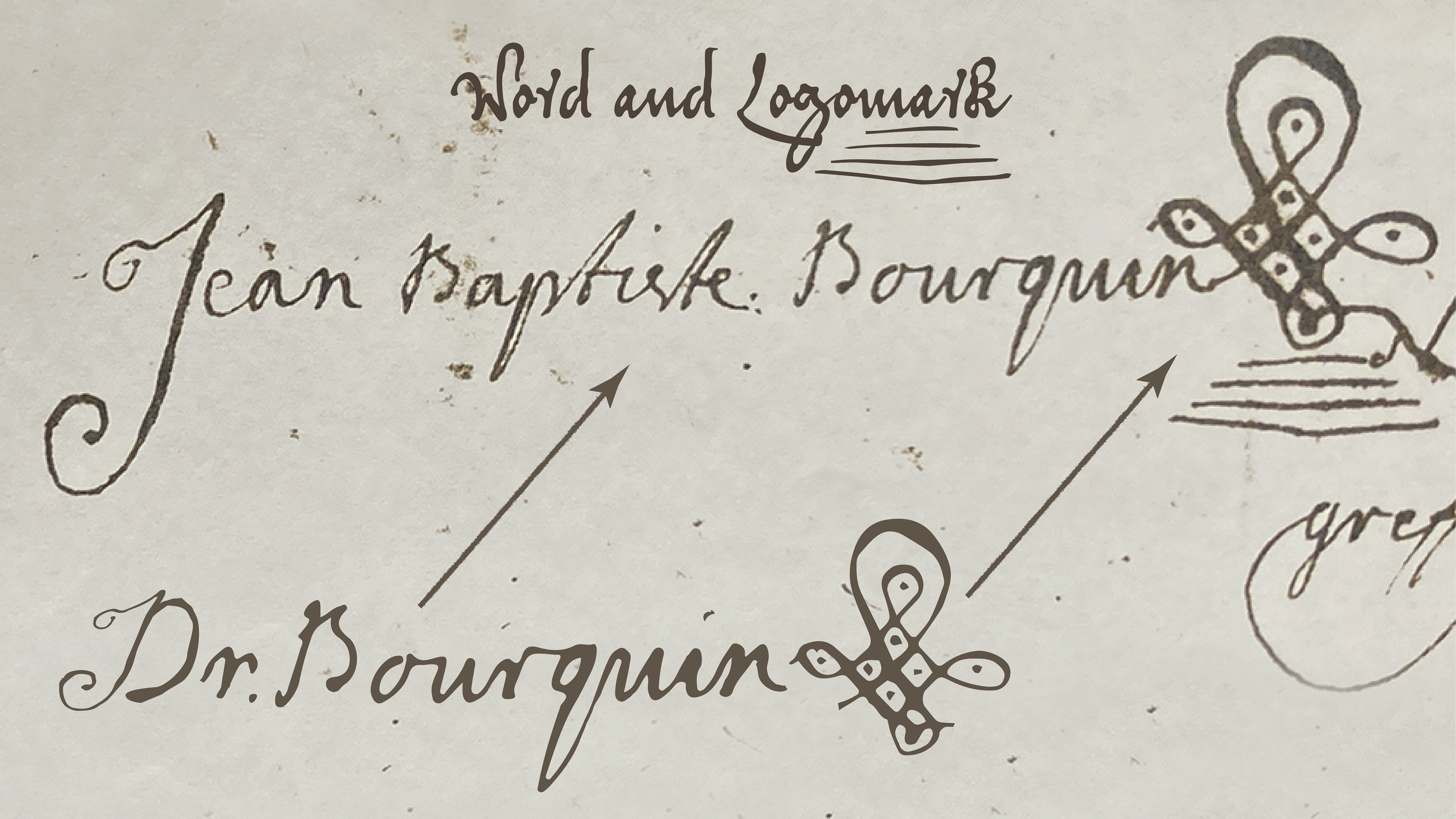 Wordmark/logomark pulled from my great-great-great-great-great-great-great-great grandfather's signature