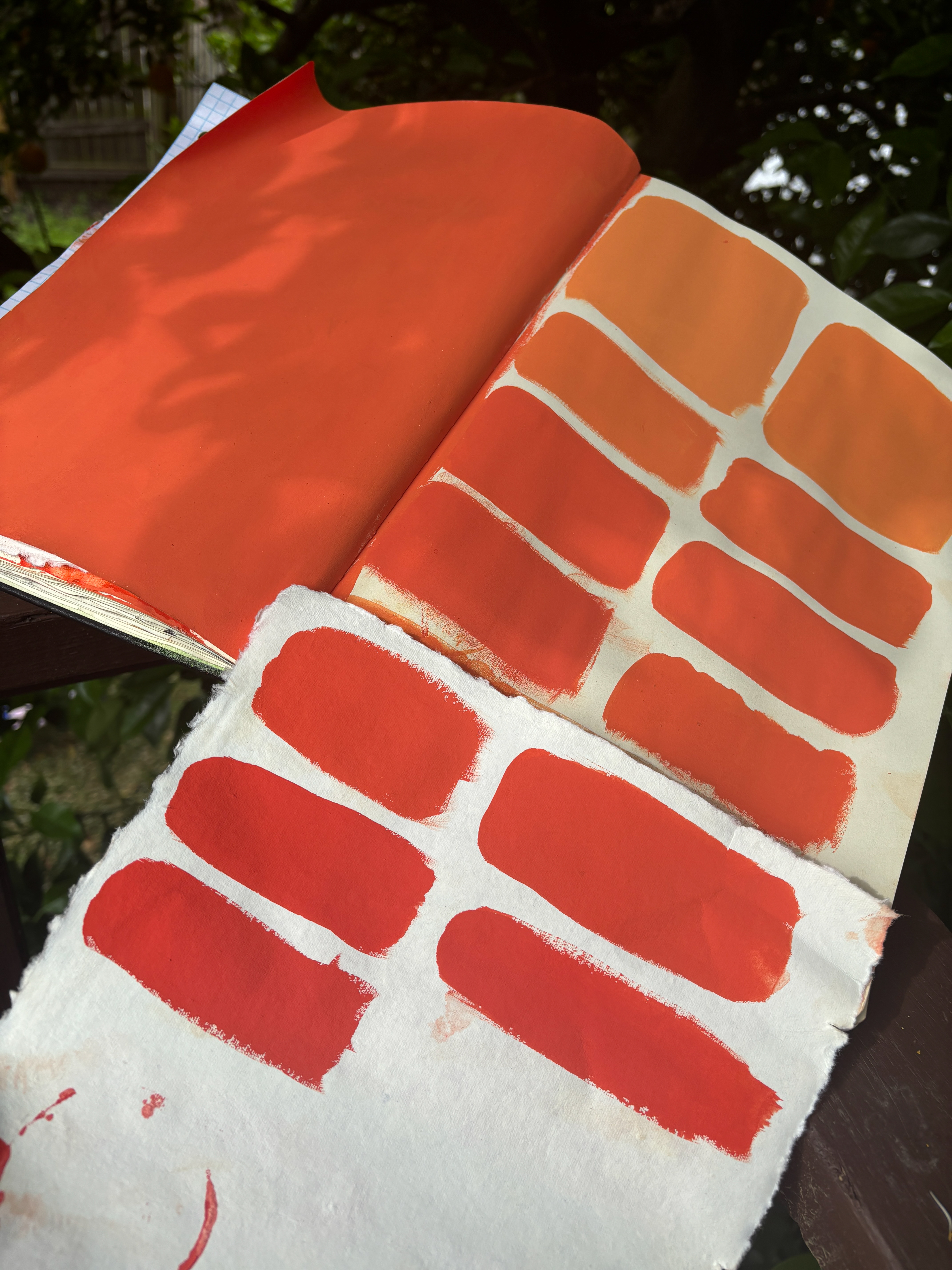 ARNJ! (hyper-matte cadmium orange testing)