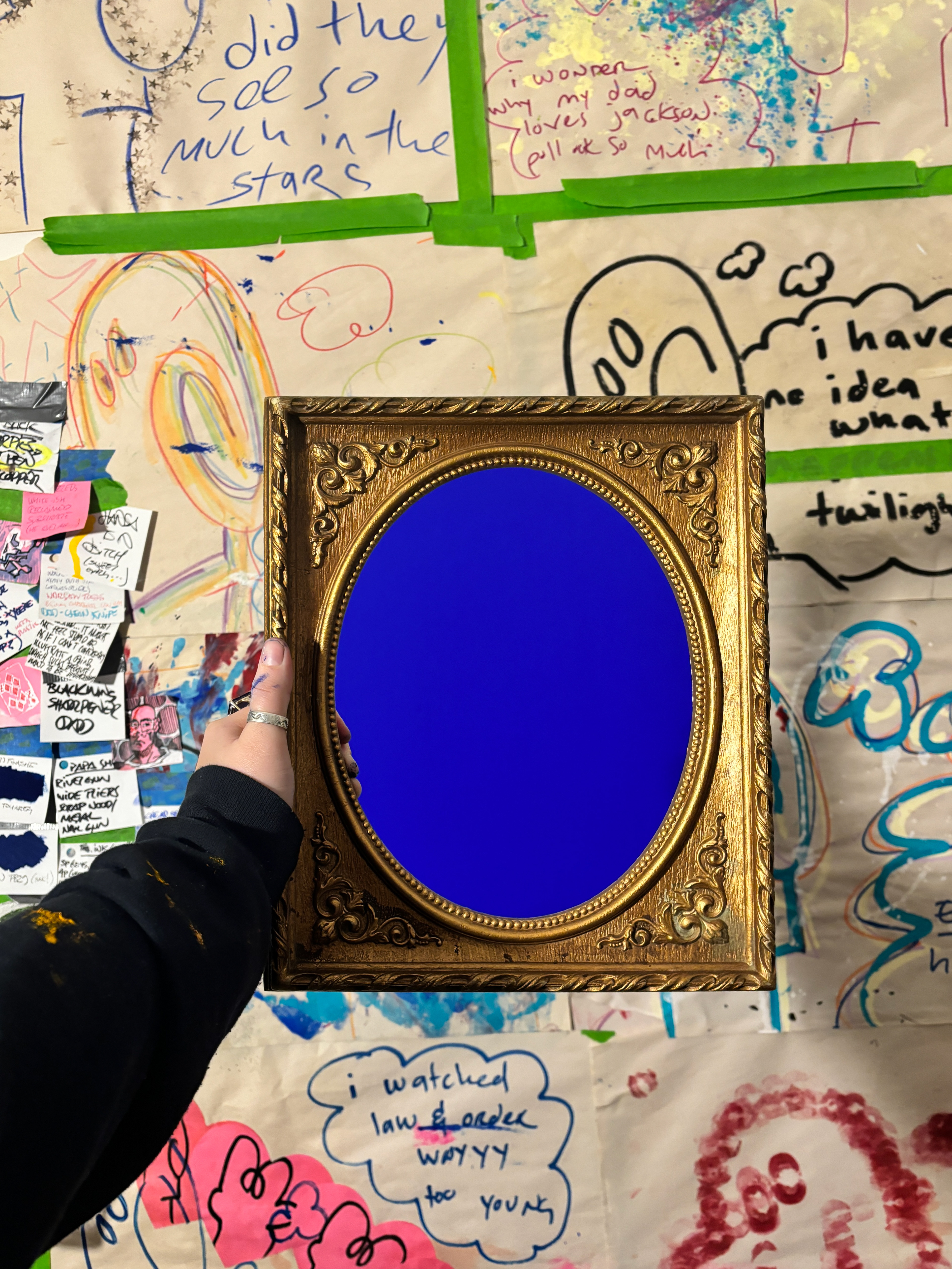 "It's blue paint!" (front)