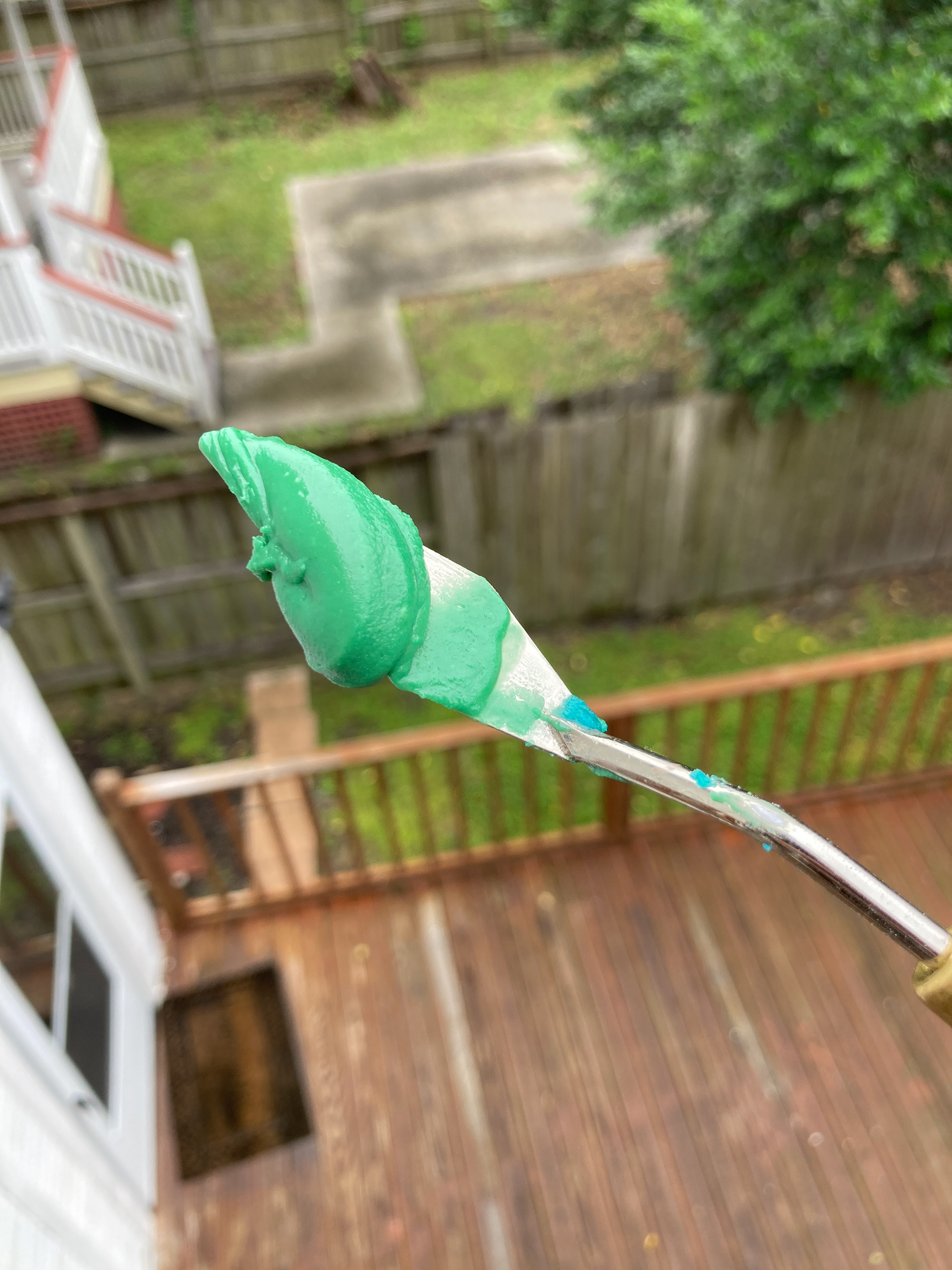 Oil paint no.1, aged two days