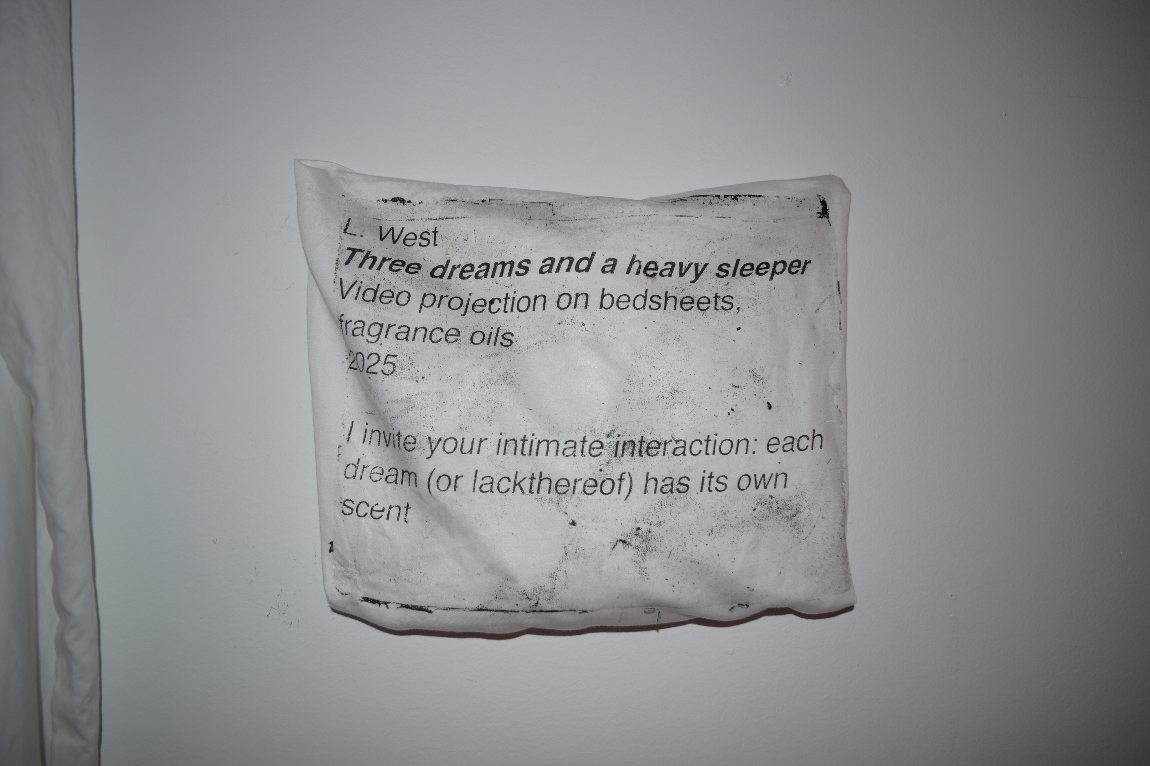 Description on pillowcase