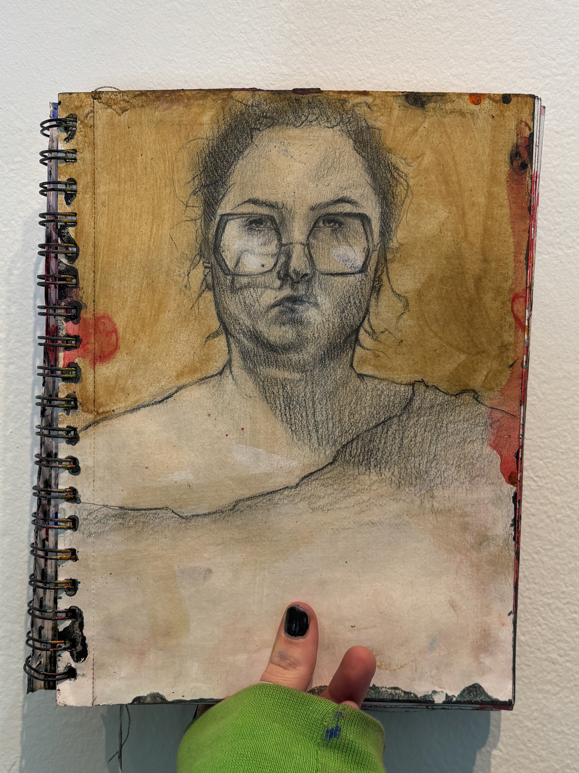 Sketch with tobacco stain, 2025